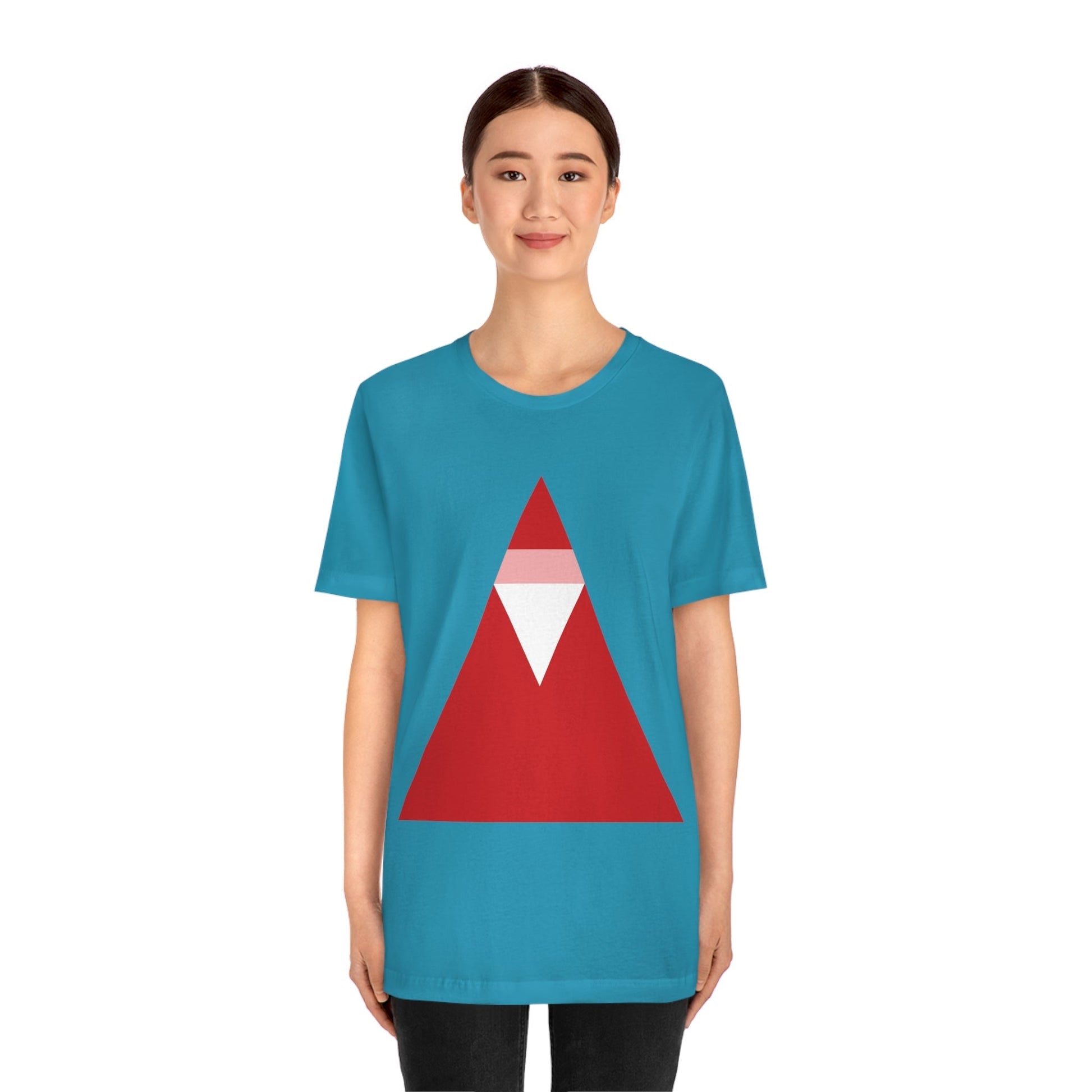 Santa Claus Minimal Abstract Art Essential Unisex Jersey Short Sleeve T-Shirt Ichaku [Perfect Gifts Selection]