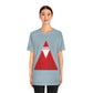 Santa Claus Minimal Abstract Art Essential Unisex Jersey Short Sleeve T-Shirt Ichaku [Perfect Gifts Selection]