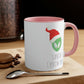 Santa I know him Merry Christmas Happy New Year Accent Coffee Mug 11oz Ichaku [Perfect Gifts Selection]