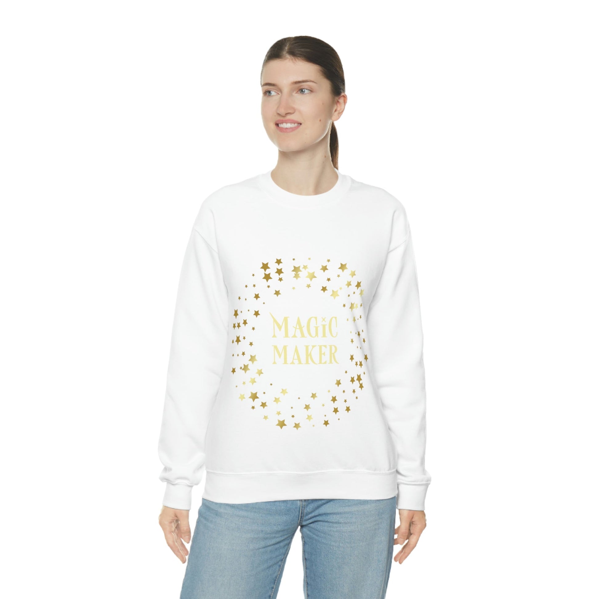 Santa Squad Merry Christmas Team Gold Unisex Heavy Blend™ Crewneck Sweatshirt Ichaku [Perfect Gifts Selection]