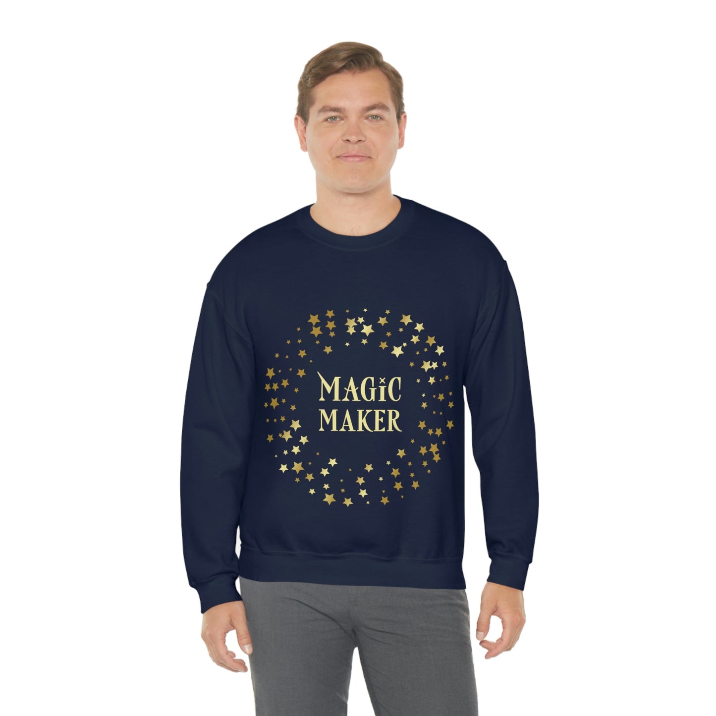 Santa Squad Merry Christmas Team Gold Unisex Heavy Blend™ Crewneck Sweatshirt Ichaku [Perfect Gifts Selection]