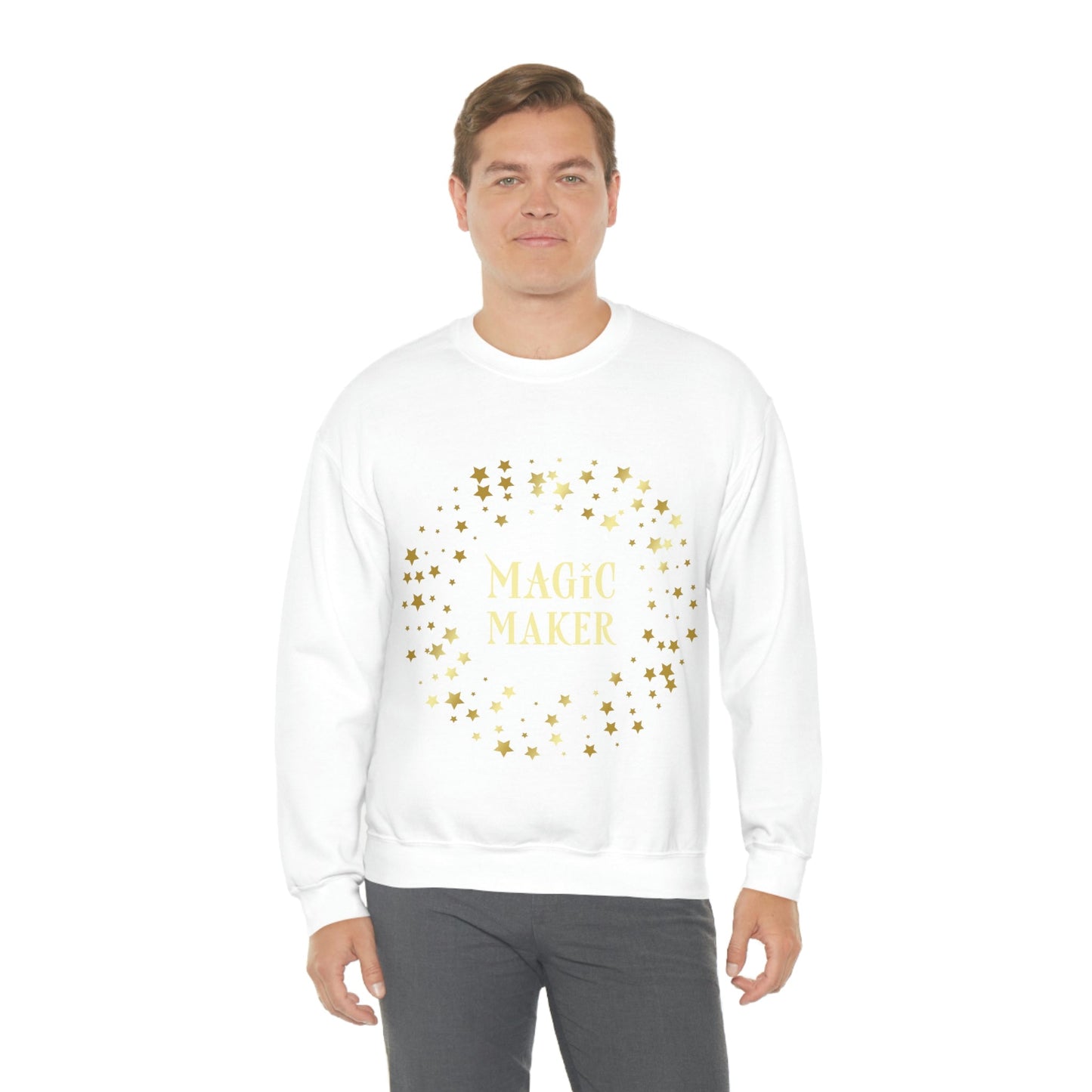 Santa Squad Merry Christmas Team Gold Unisex Heavy Blend™ Crewneck Sweatshirt Ichaku [Perfect Gifts Selection]