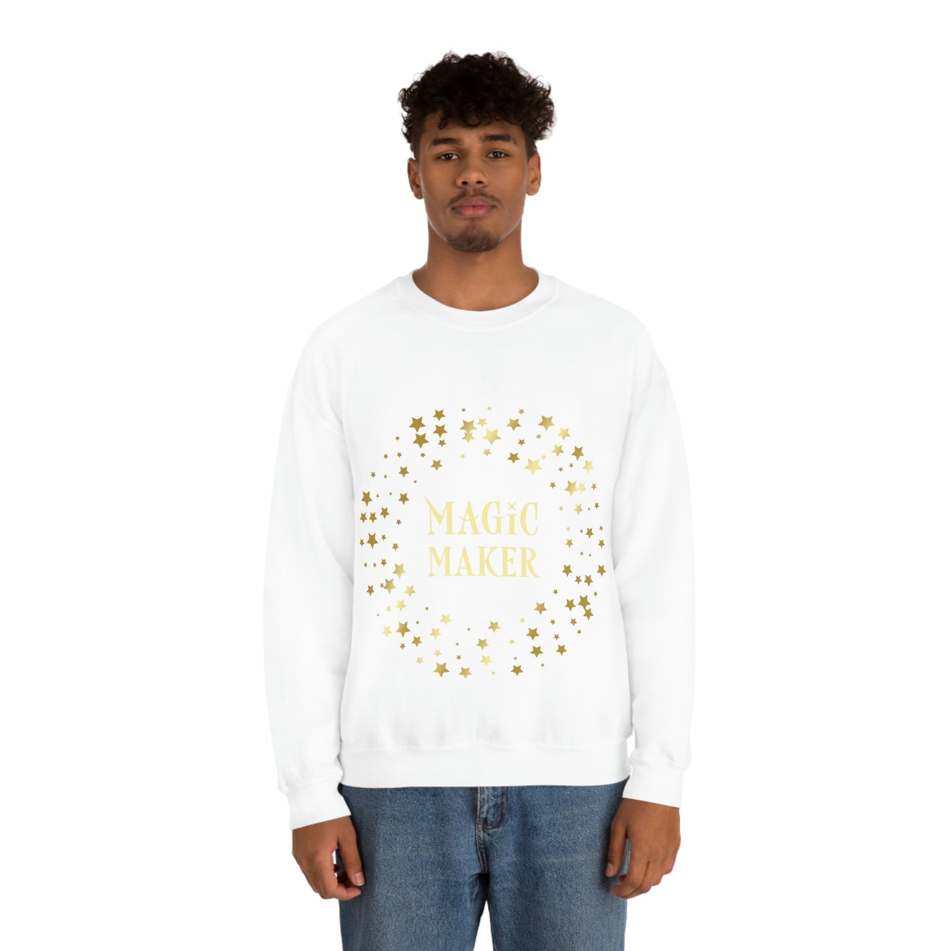 Santa Squad Merry Christmas Team Gold Unisex Heavy Blend™ Crewneck Sweatshirt Ichaku [Perfect Gifts Selection]