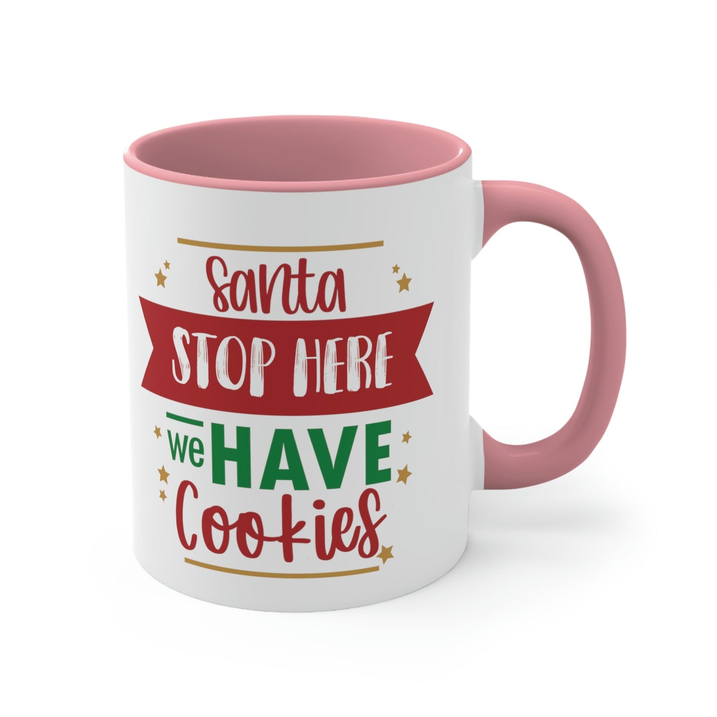 Santa Stop Here We Have Cookies Christmas Quotes Classic Accent Coffee Mug 11oz Ichaku [Perfect Gifts Selection]