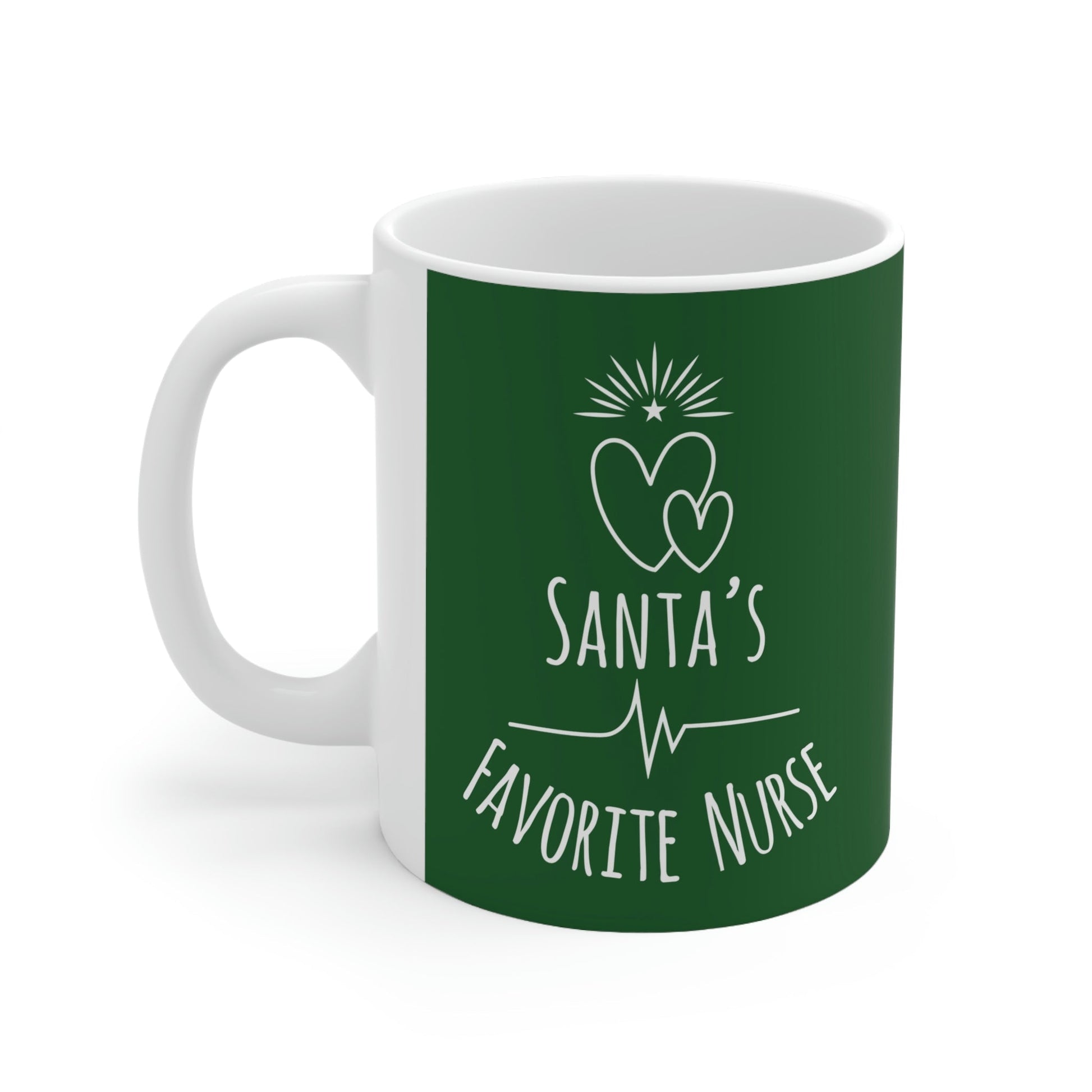Santa`s Favorite Nurse Christmas is Coming Ceramic Mug 11oz Ichaku [Perfect Gifts Selection]