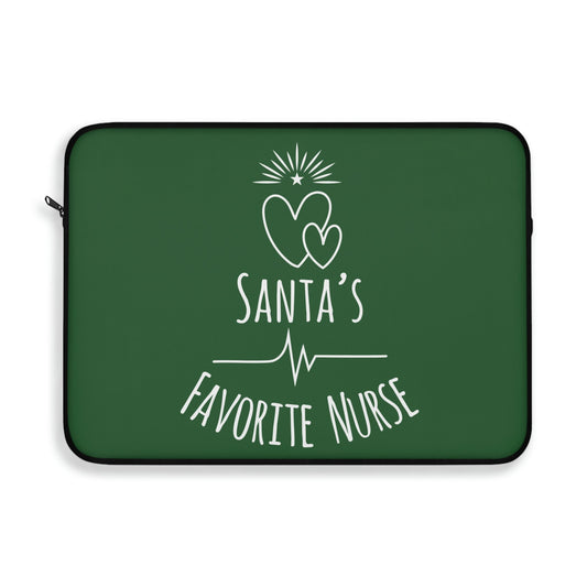 Santa`s Favorite Nurse Christmas is Coming Laptop Sleeve Ichaku [Perfect Gifts Selection]