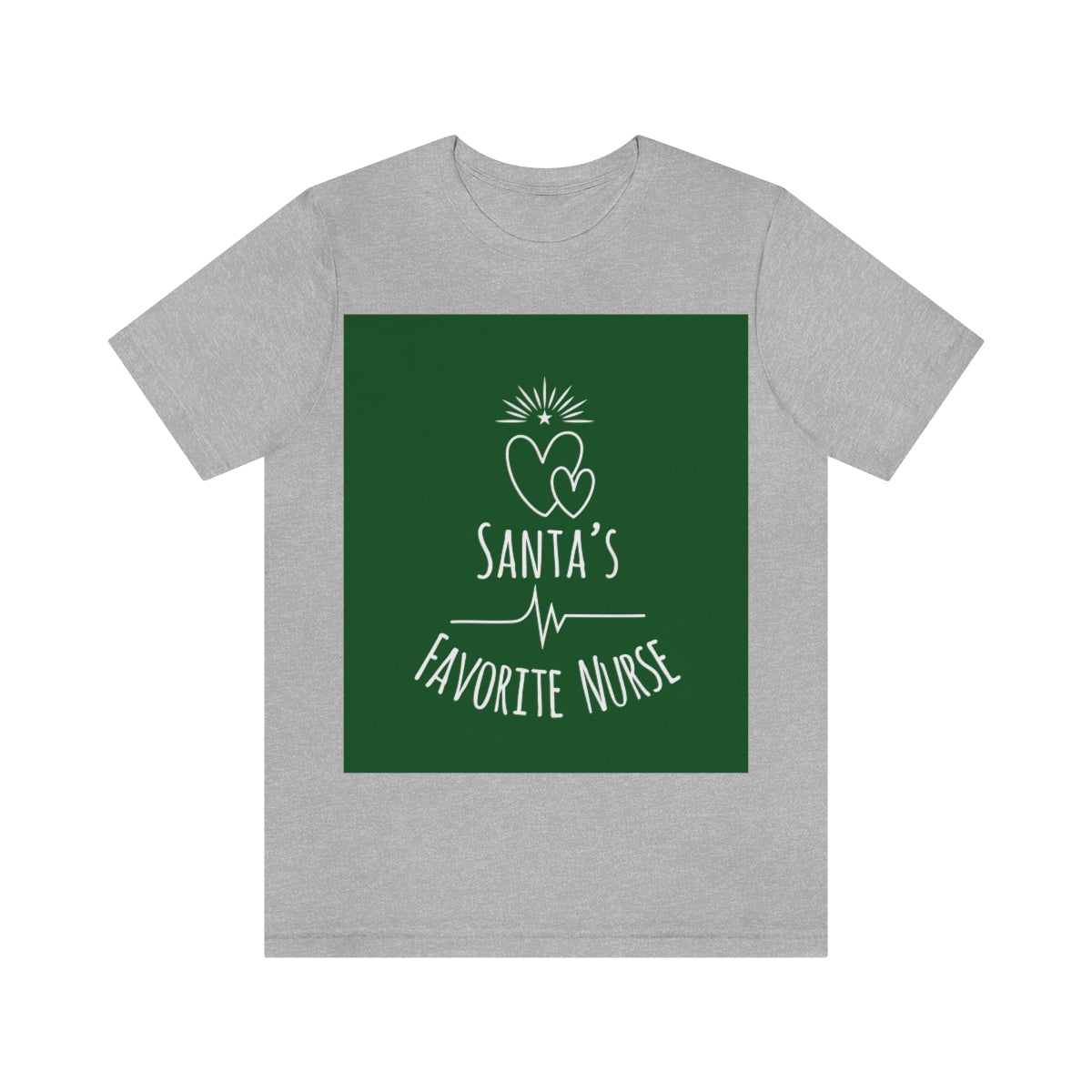 Santa`s Favorite Nurse Christmas is Coming Unisex Jersey Short Sleeve T-Shirt Ichaku [Perfect Gifts Selection]