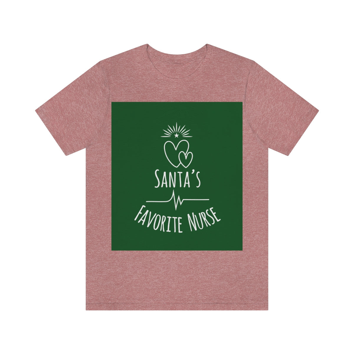 Santa`s Favorite Nurse Christmas is Coming Unisex Jersey Short Sleeve T-Shirt Ichaku [Perfect Gifts Selection]