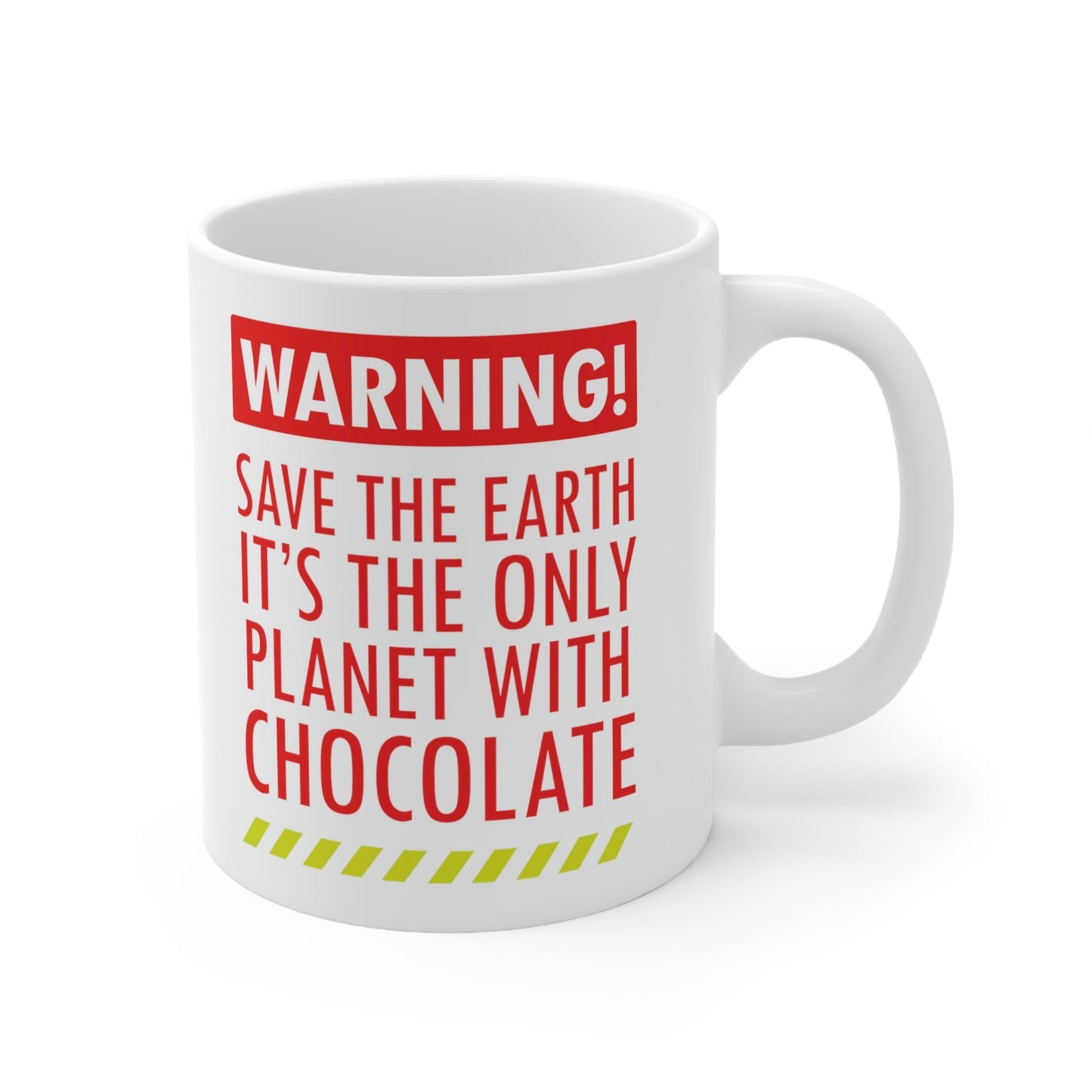 Save the Earth it's the Only Planet with Chocolate Ceramic Mug 11oz Ichaku [Perfect Gifts Selection]