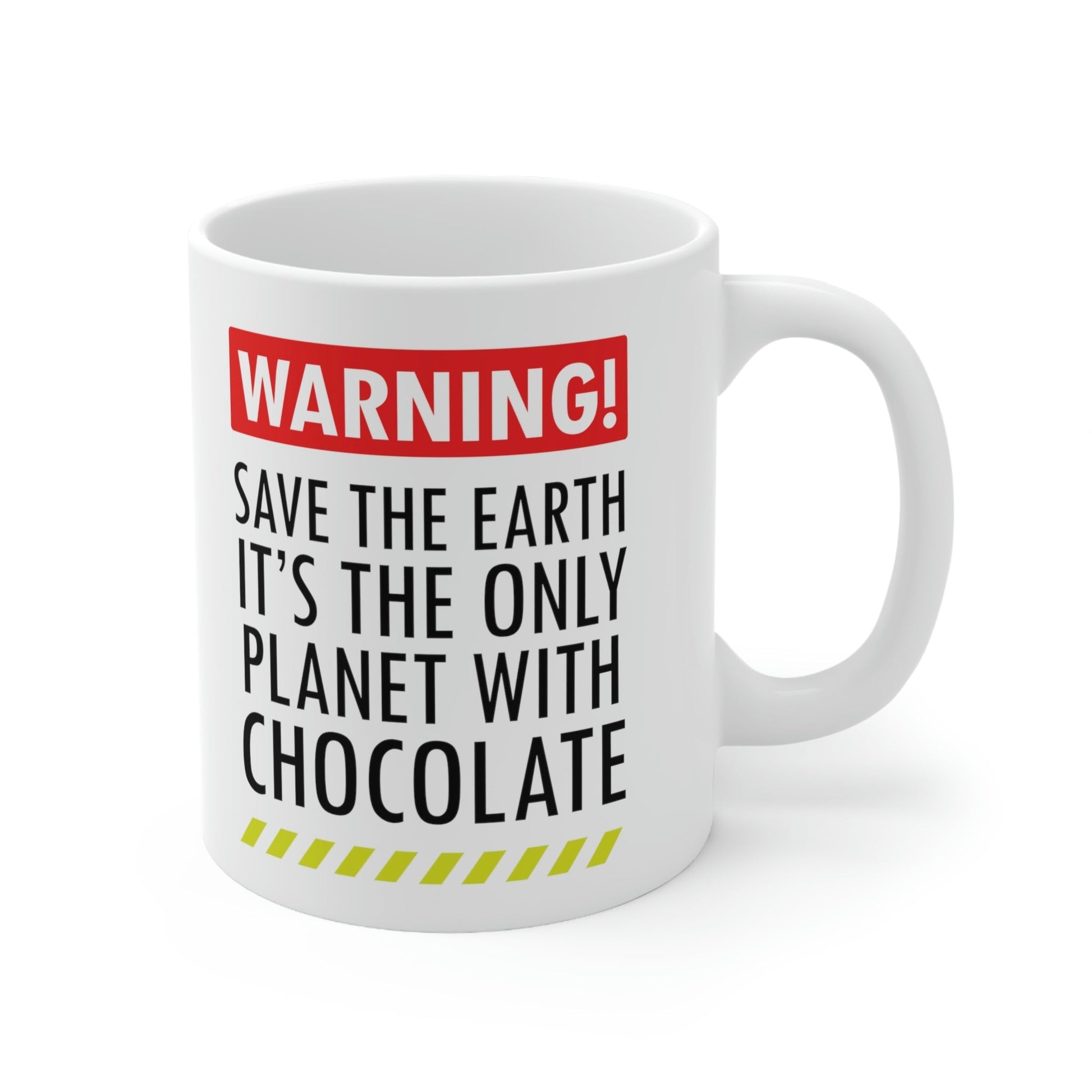 Save the Earth it's the Only Planet with Chocolate Ceramic Mug 11oz Ichaku [Perfect Gifts Selection]