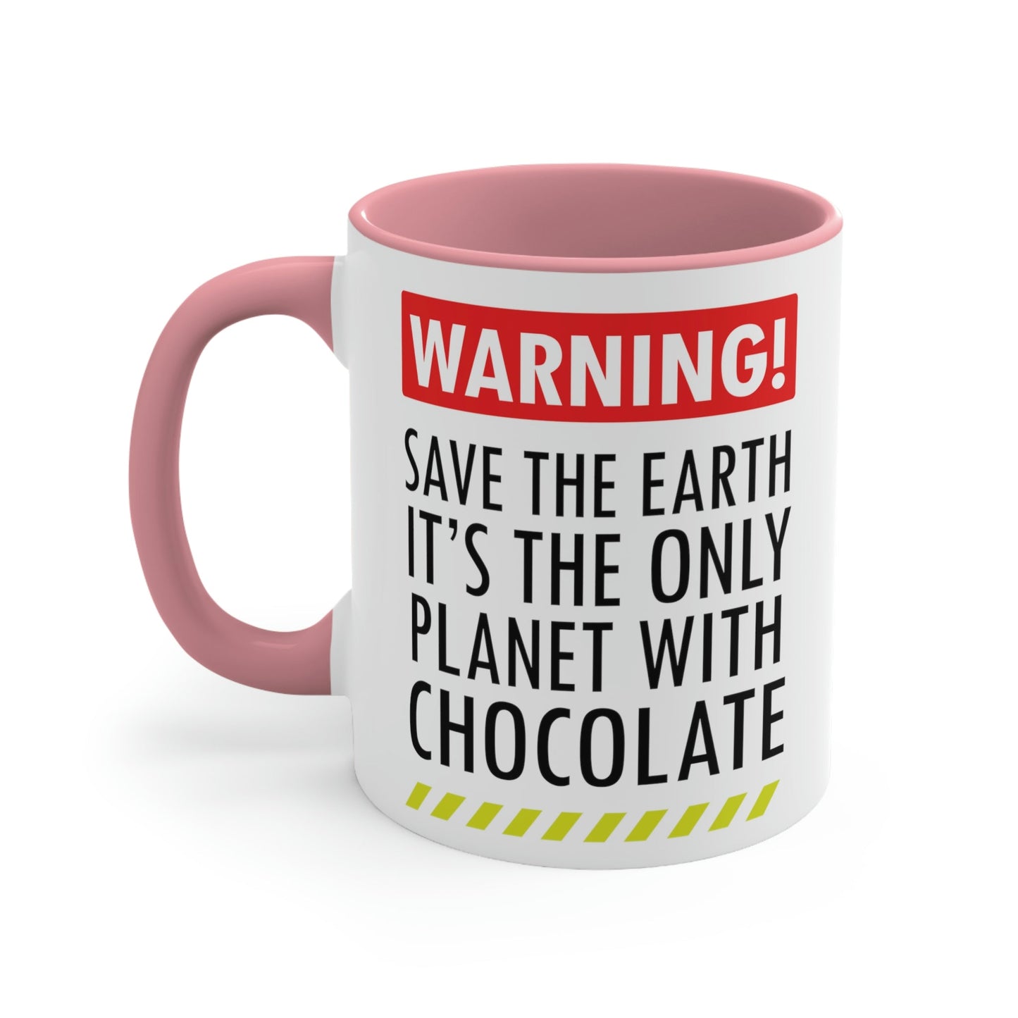 Save the Earth it's the Only Planet with Chocolate Classic Accent Coffee Mug 11oz Ichaku [Perfect Gifts Selection]