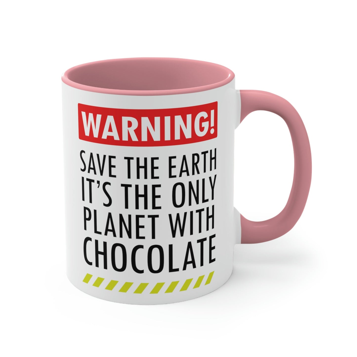 Save the Earth it's the Only Planet with Chocolate Classic Accent Coffee Mug 11oz Ichaku [Perfect Gifts Selection]