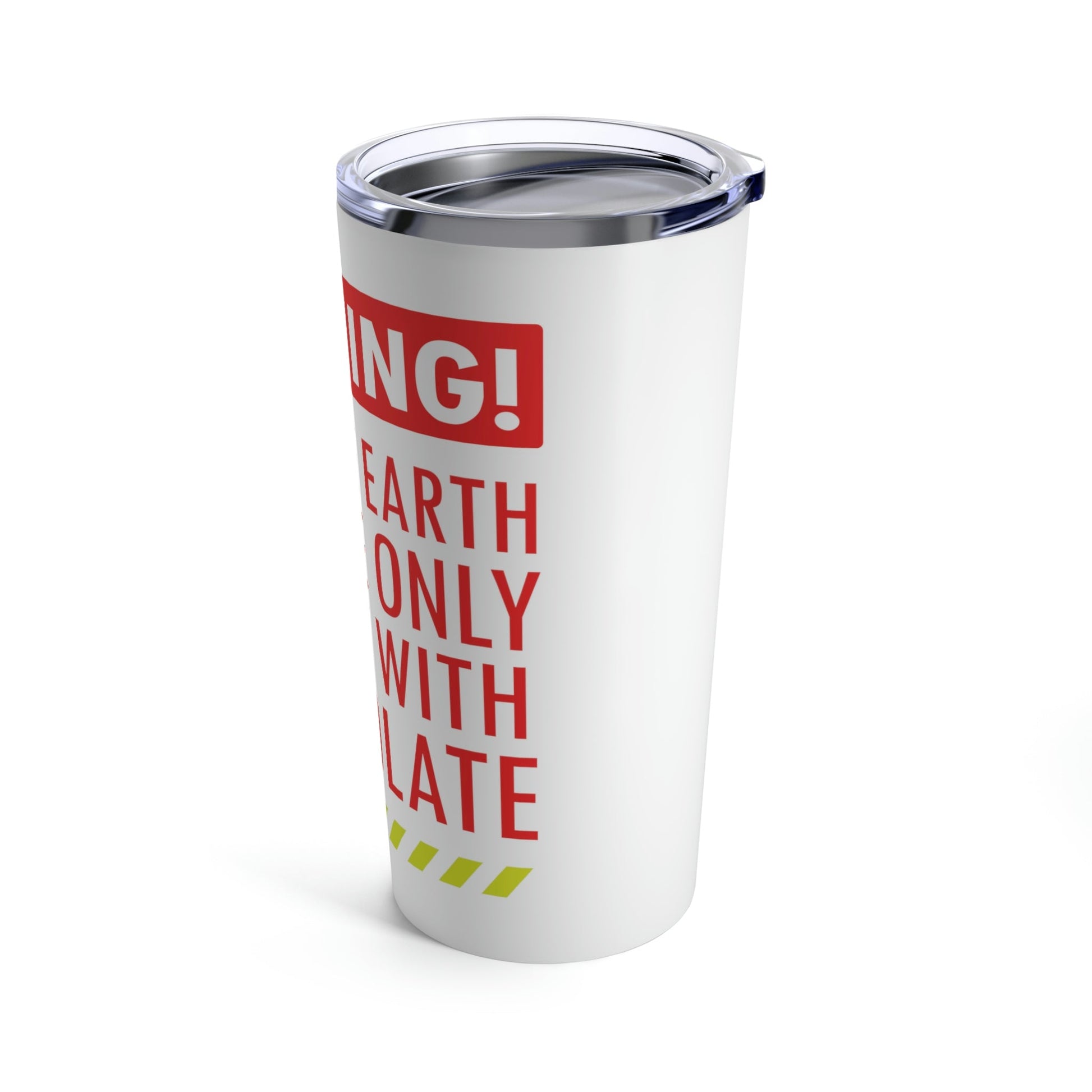 Save the Earth it's the Only Planet with Chocolate Stainless Steel Hot or Cold Vacuum Tumbler 20oz Ichaku [Perfect Gifts Selection]