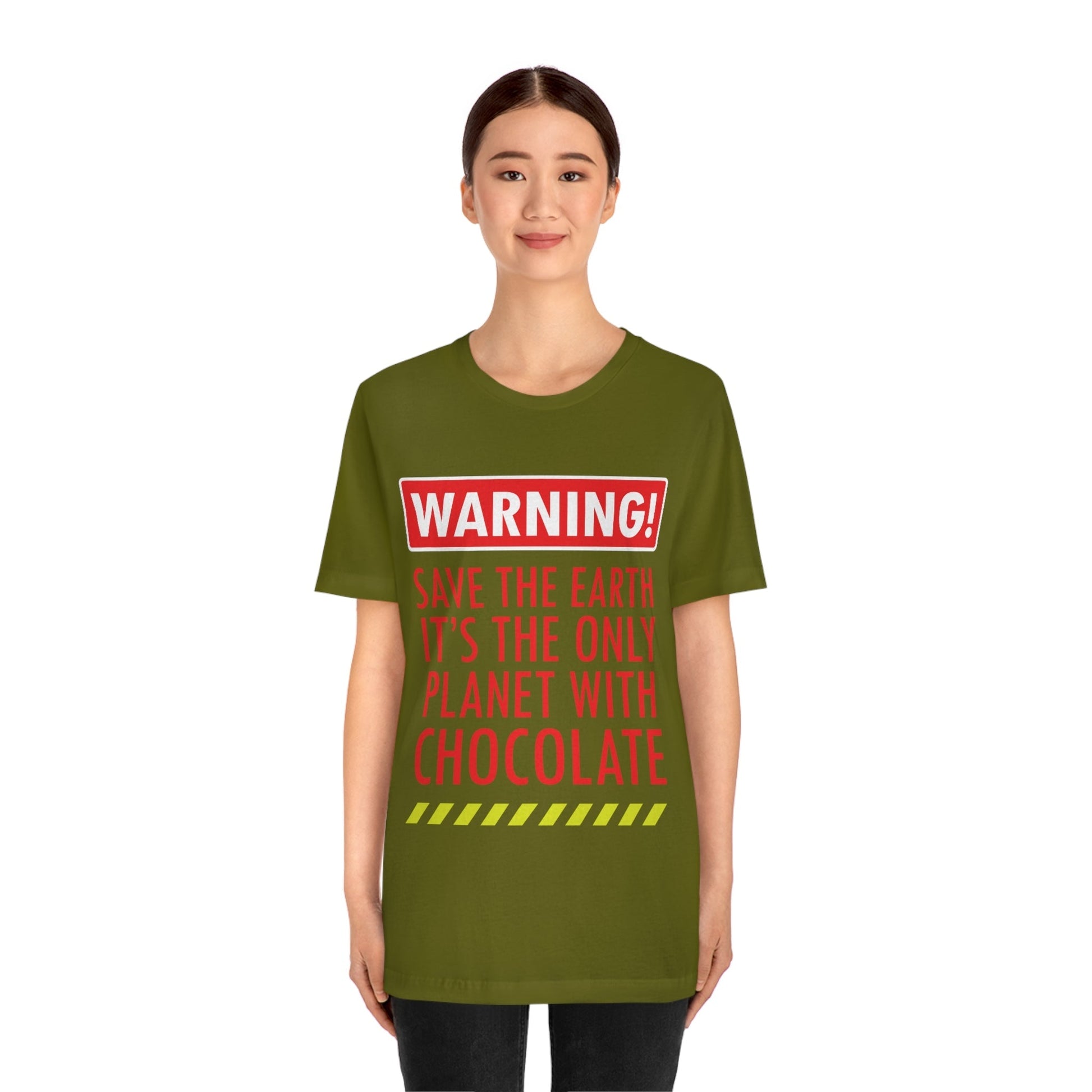 Save the Earth it's the Only Planet with Chocolate Unisex Jersey Short Sleeve T-Shirt Ichaku [Perfect Gifts Selection]