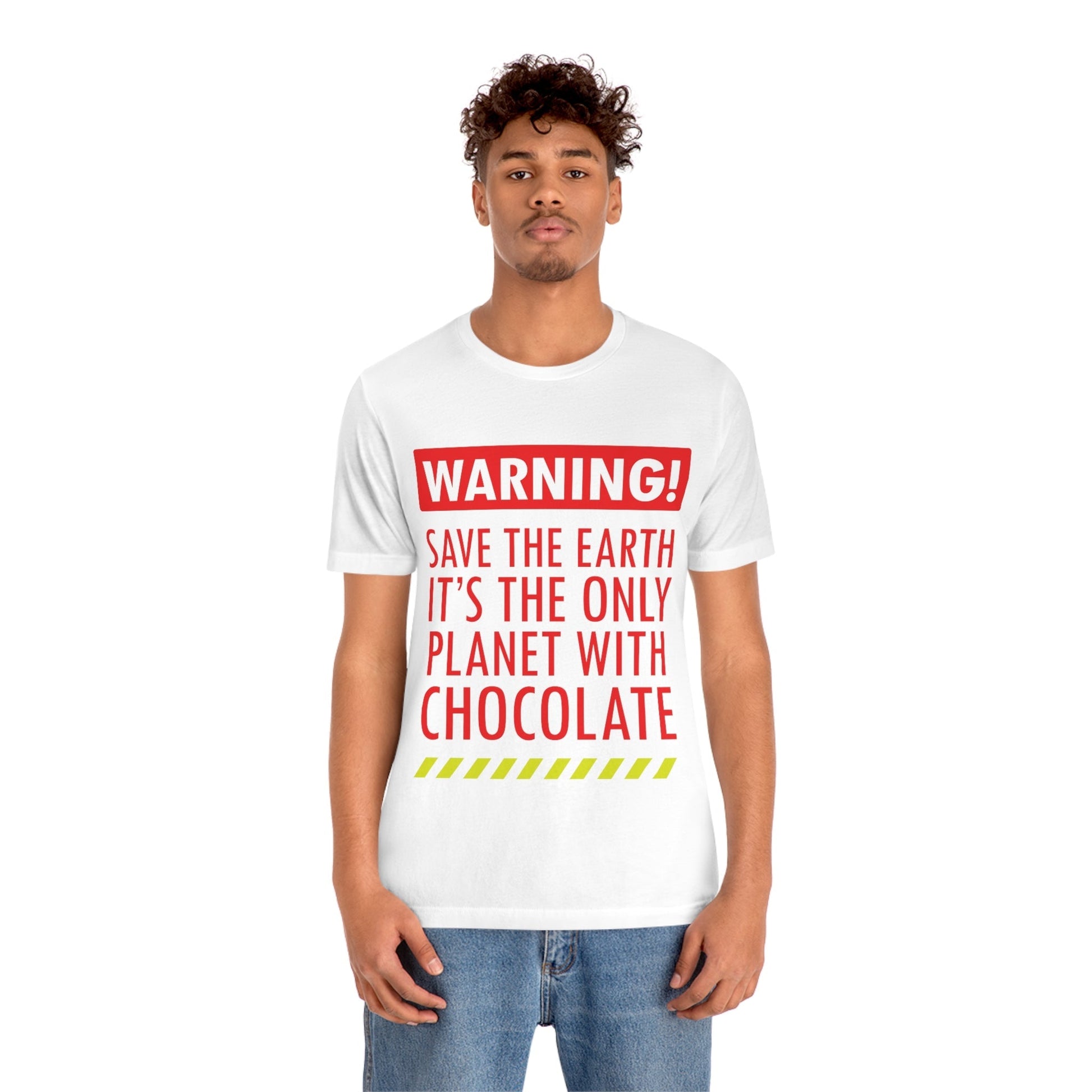 Save the Earth it's the Only Planet with Chocolate Unisex Jersey Short Sleeve T-Shirt Ichaku [Perfect Gifts Selection]