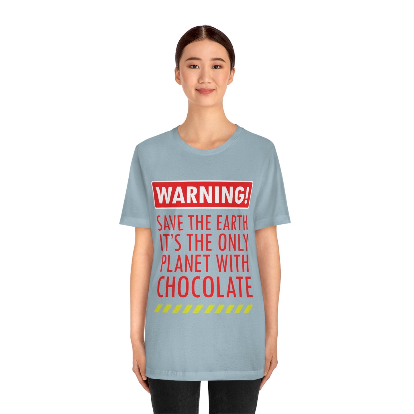 Save the Earth it's the Only Planet with Chocolate Unisex Jersey Short Sleeve T-Shirt Ichaku [Perfect Gifts Selection]