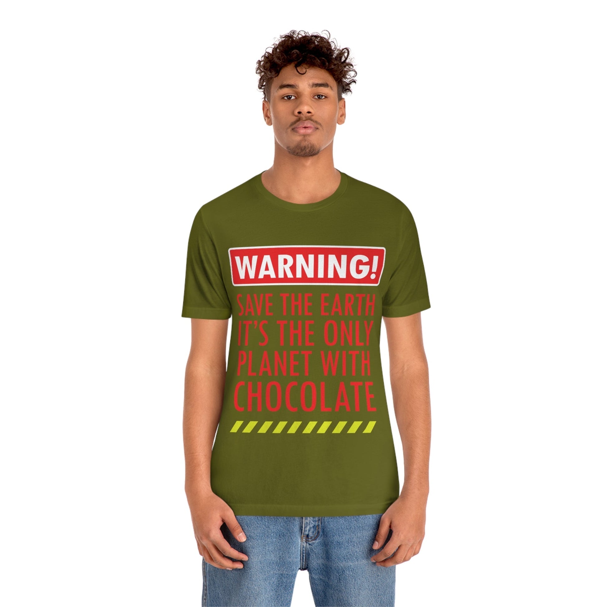 Save the Earth it's the Only Planet with Chocolate Unisex Jersey Short Sleeve T-Shirt Ichaku [Perfect Gifts Selection]