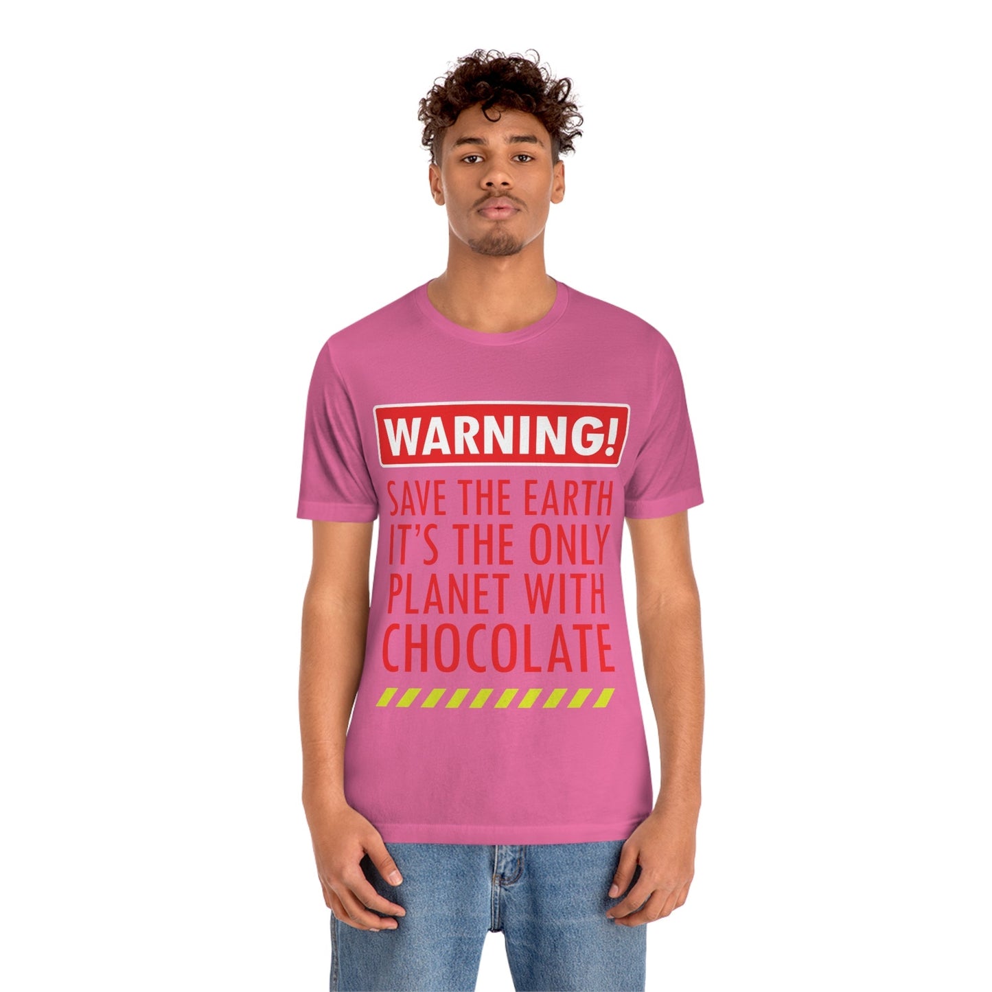 Save the Earth it's the Only Planet with Chocolate Unisex Jersey Short Sleeve T-Shirt Ichaku [Perfect Gifts Selection]