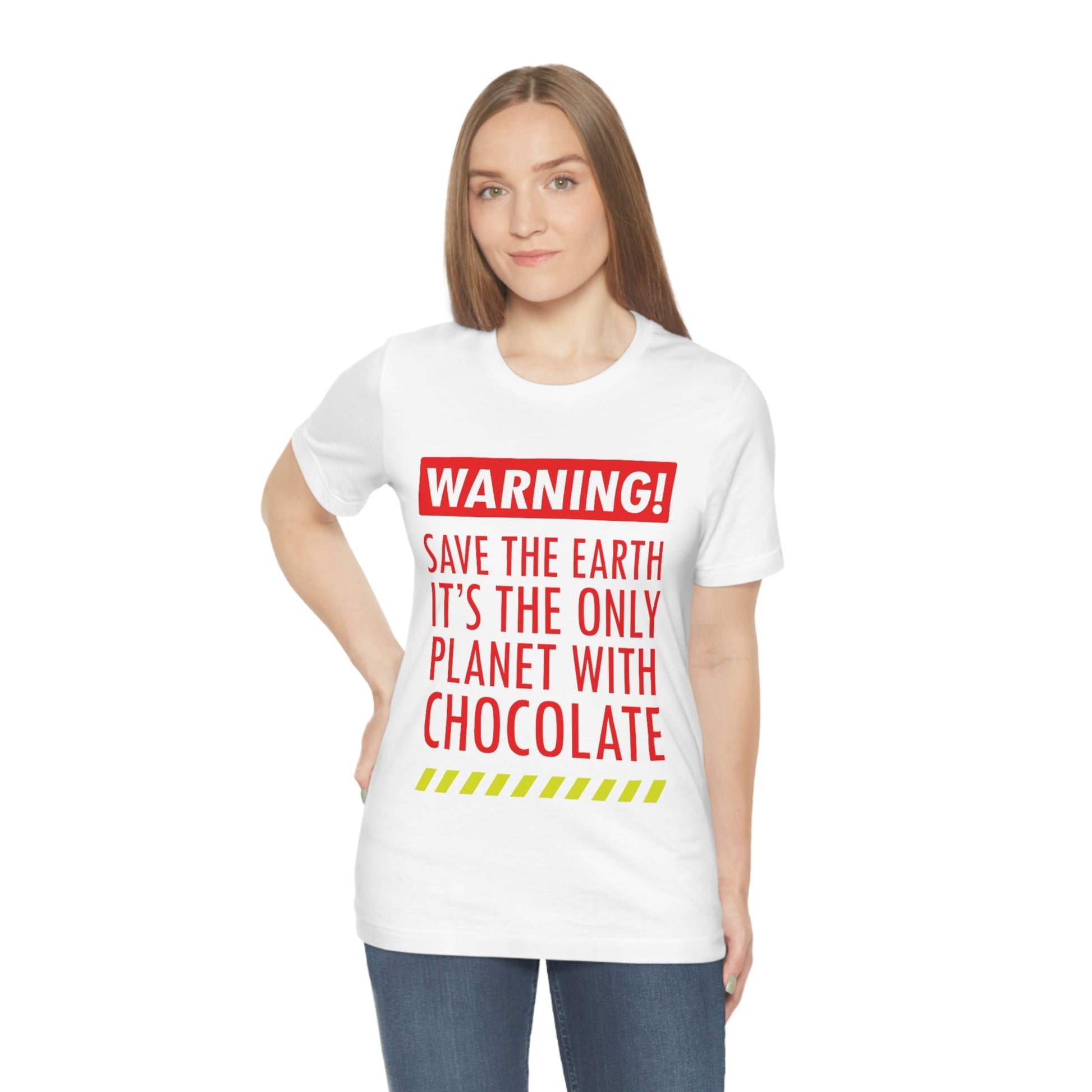 Save the Earth it's the Only Planet with Chocolate Unisex Jersey Short Sleeve T-Shirt Ichaku [Perfect Gifts Selection]