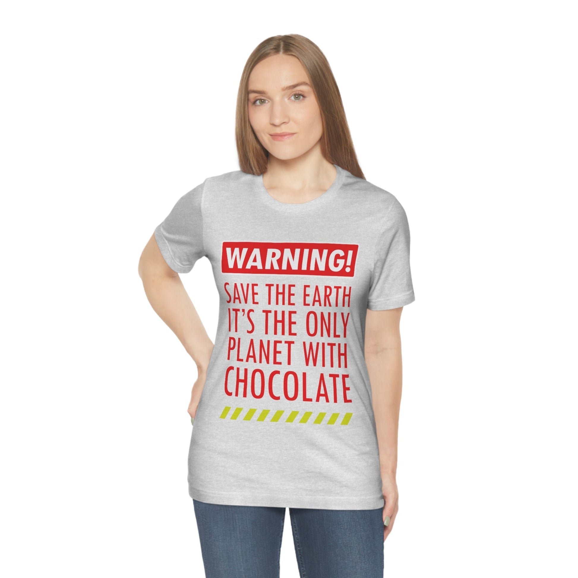 Save the Earth it's the Only Planet with Chocolate Unisex Jersey Short Sleeve T-Shirt Ichaku [Perfect Gifts Selection]