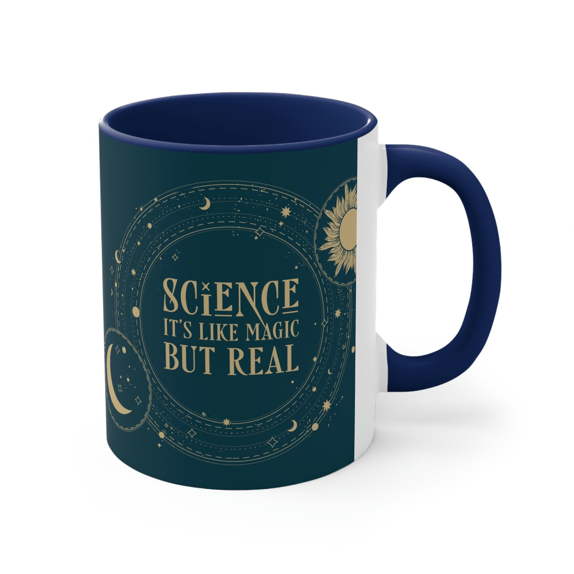 Science It's Like Magic But Real Quotes Humor Art Classic Accent Coffee Mug 11oz Ichaku [Perfect Gifts Selection]