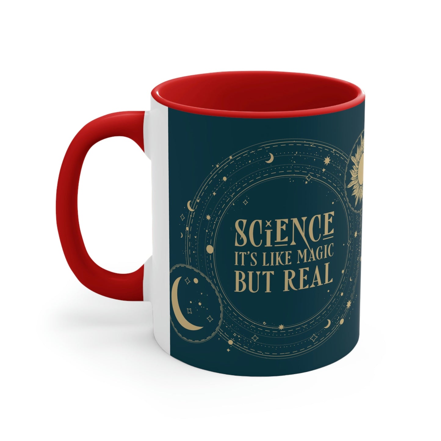 Science It's Like Magic But Real Quotes Humor Art Classic Accent Coffee Mug 11oz Ichaku [Perfect Gifts Selection]