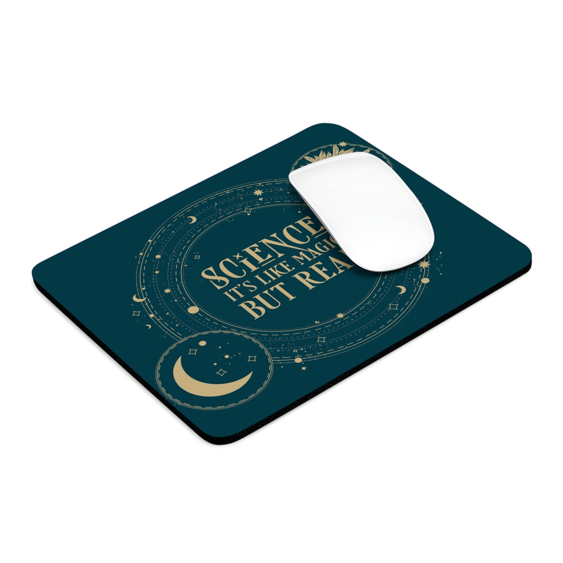 Science It's Like Magic But Real Quotes Humor Art Ergonomic Non-slip Creative Design Mouse Pad Ichaku [Perfect Gifts Selection]