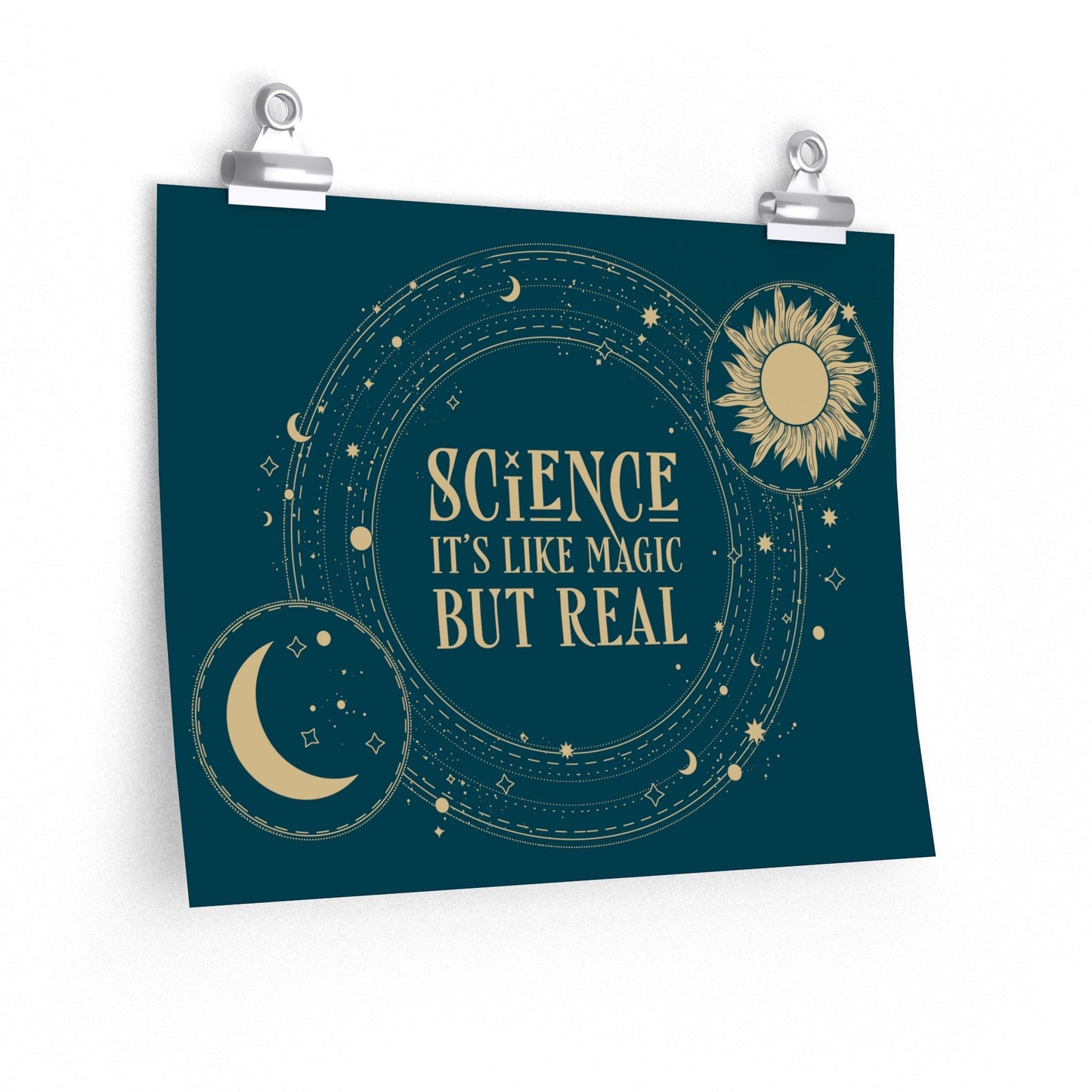 Science It's Like Magic But Real Quotes Humor Art Premium Matte Horizontal Posters Ichaku [Perfect Gifts Selection]