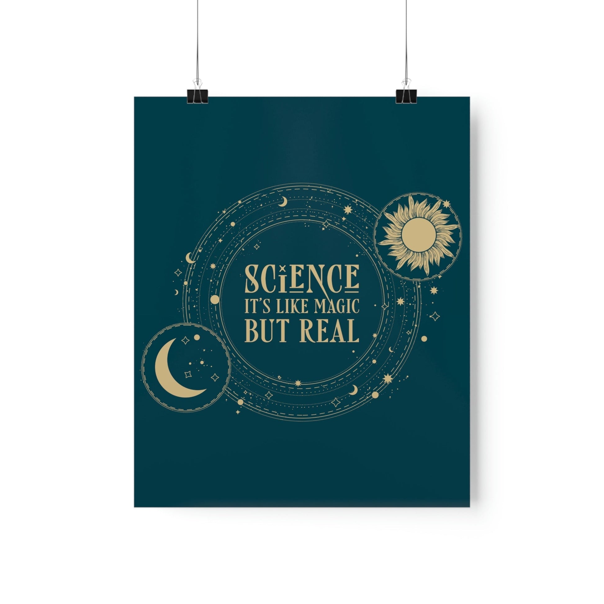 Science It's Like Magic But Real Quotes Humor Art Premium Matte Vertical Posters Ichaku [Perfect Gifts Selection]