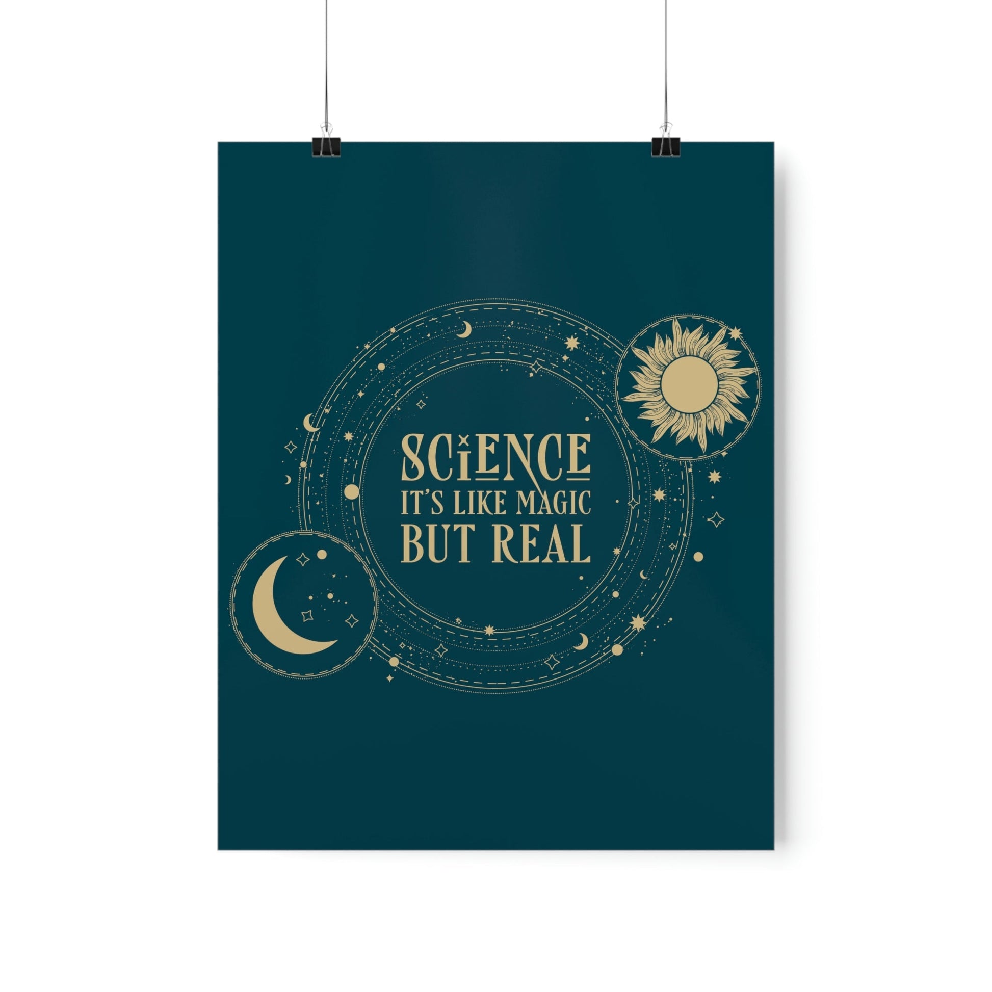 Science It's Like Magic But Real Quotes Humor Art Premium Matte Vertical Posters Ichaku [Perfect Gifts Selection]