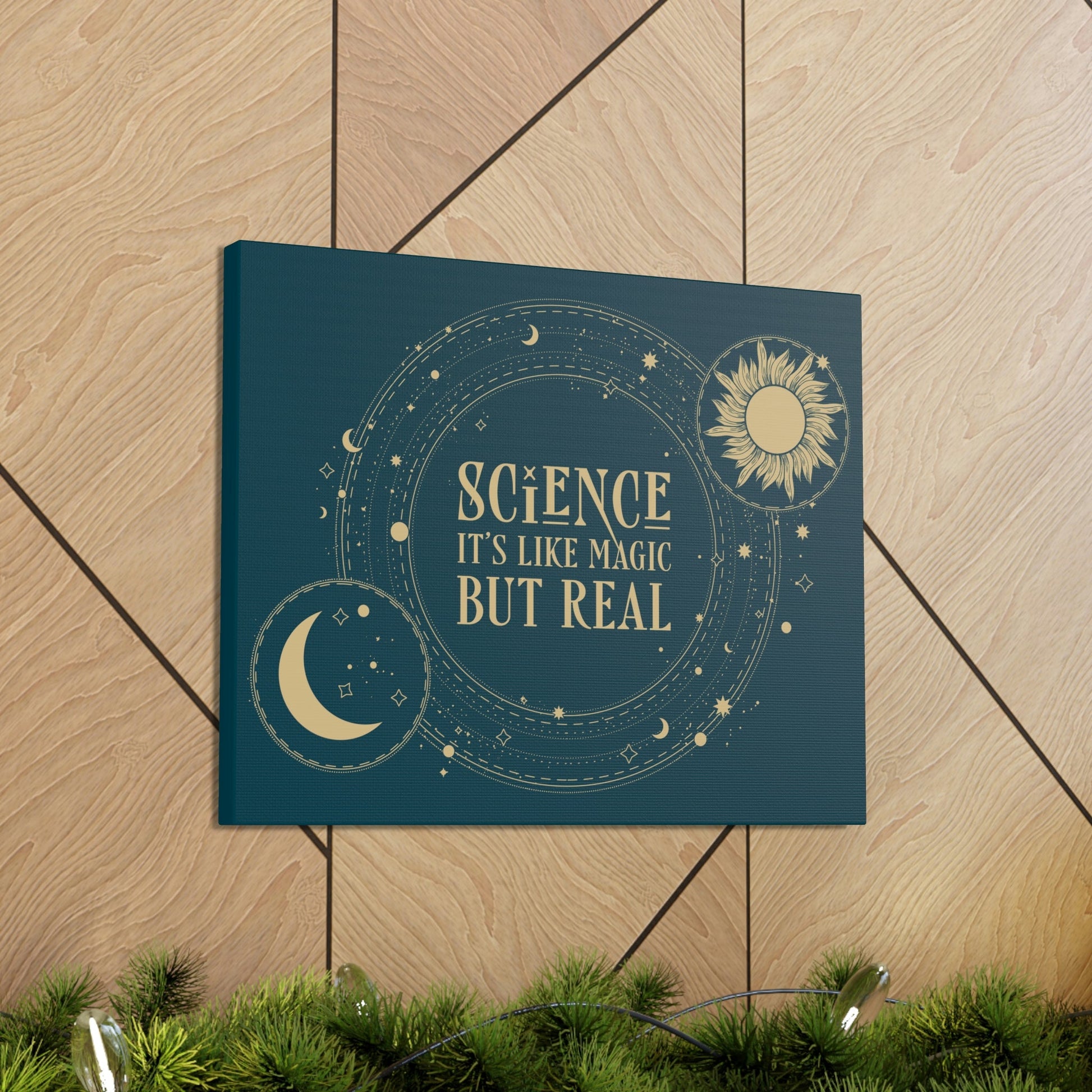 Science It's Like Magic But Real Quotes Humor Classic Art Canvas Gallery Wraps Ichaku [Perfect Gifts Selection]