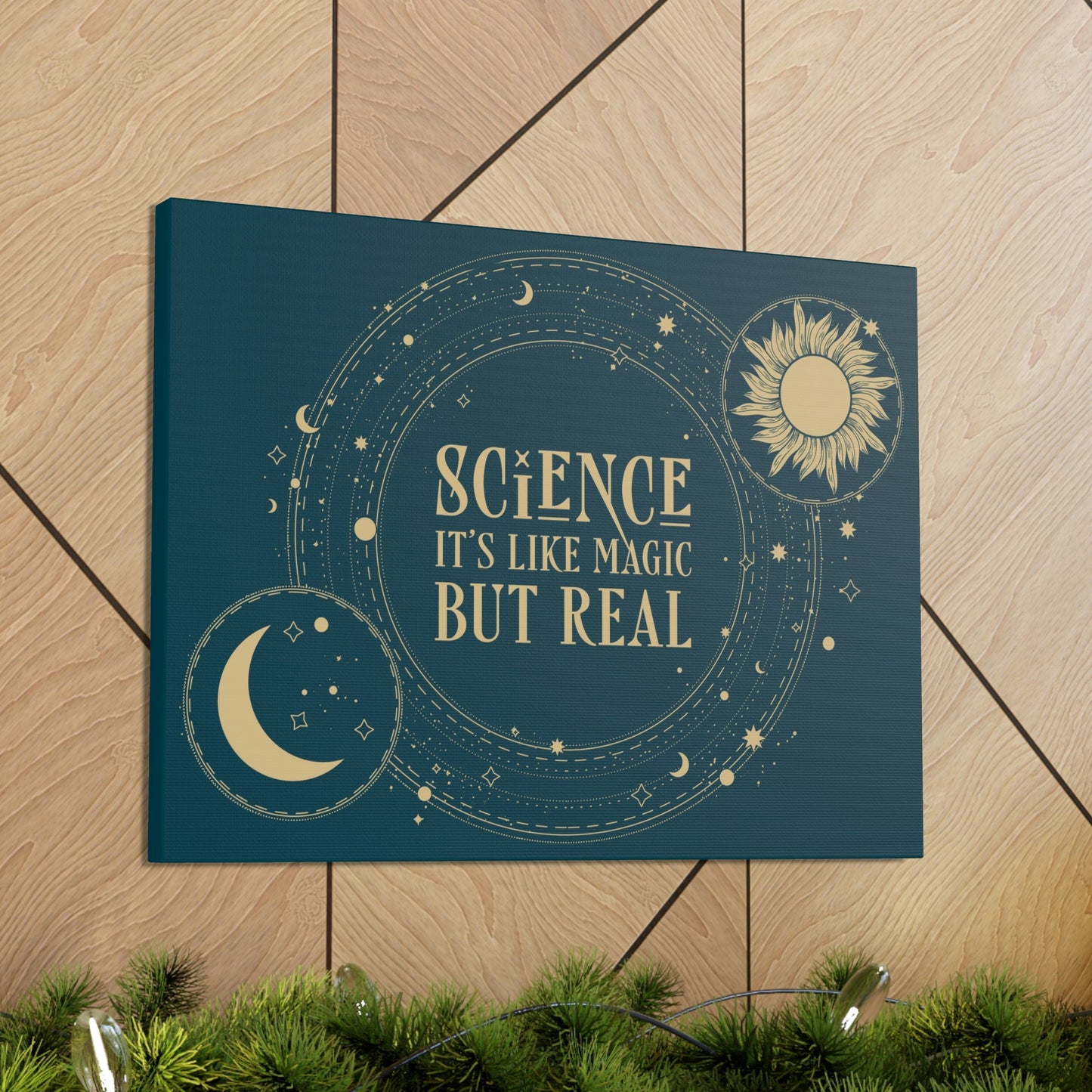 Science It's Like Magic But Real Quotes Humor Classic Art Canvas Gallery Wraps Ichaku [Perfect Gifts Selection]