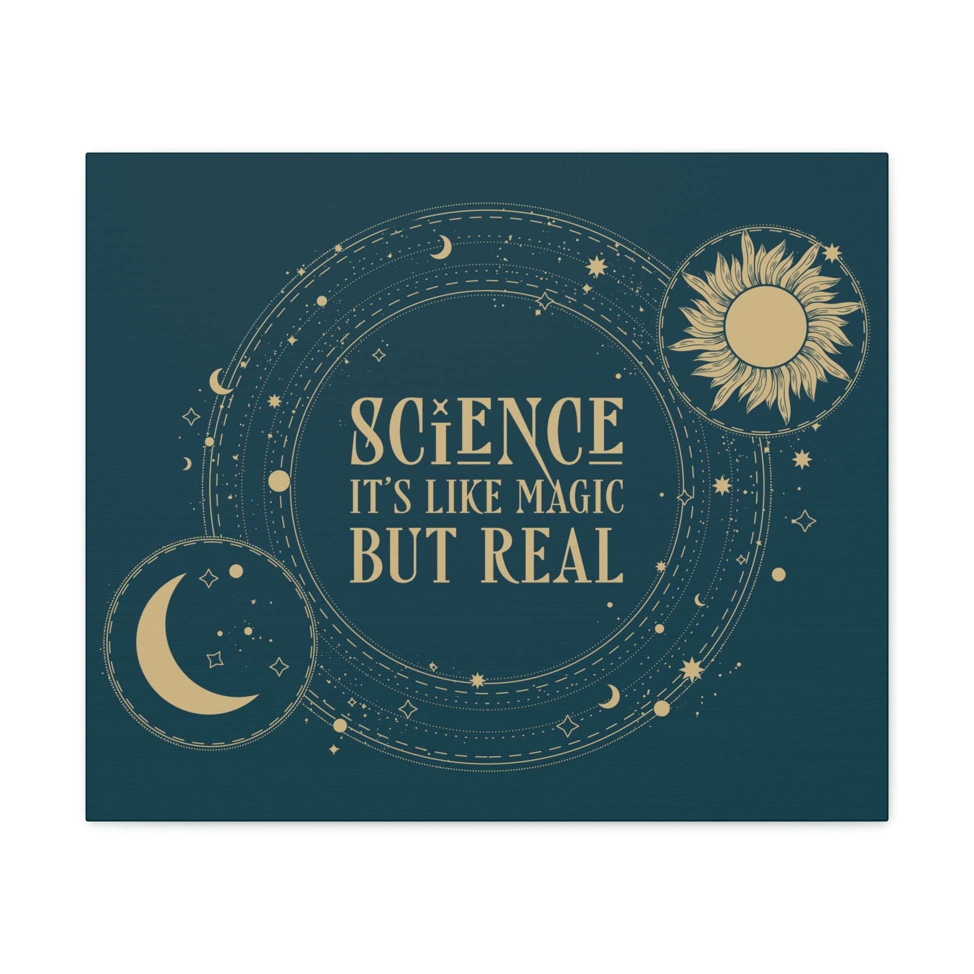 Science It's Like Magic But Real Quotes Humor Classic Art Canvas Gallery Wraps Ichaku [Perfect Gifts Selection]