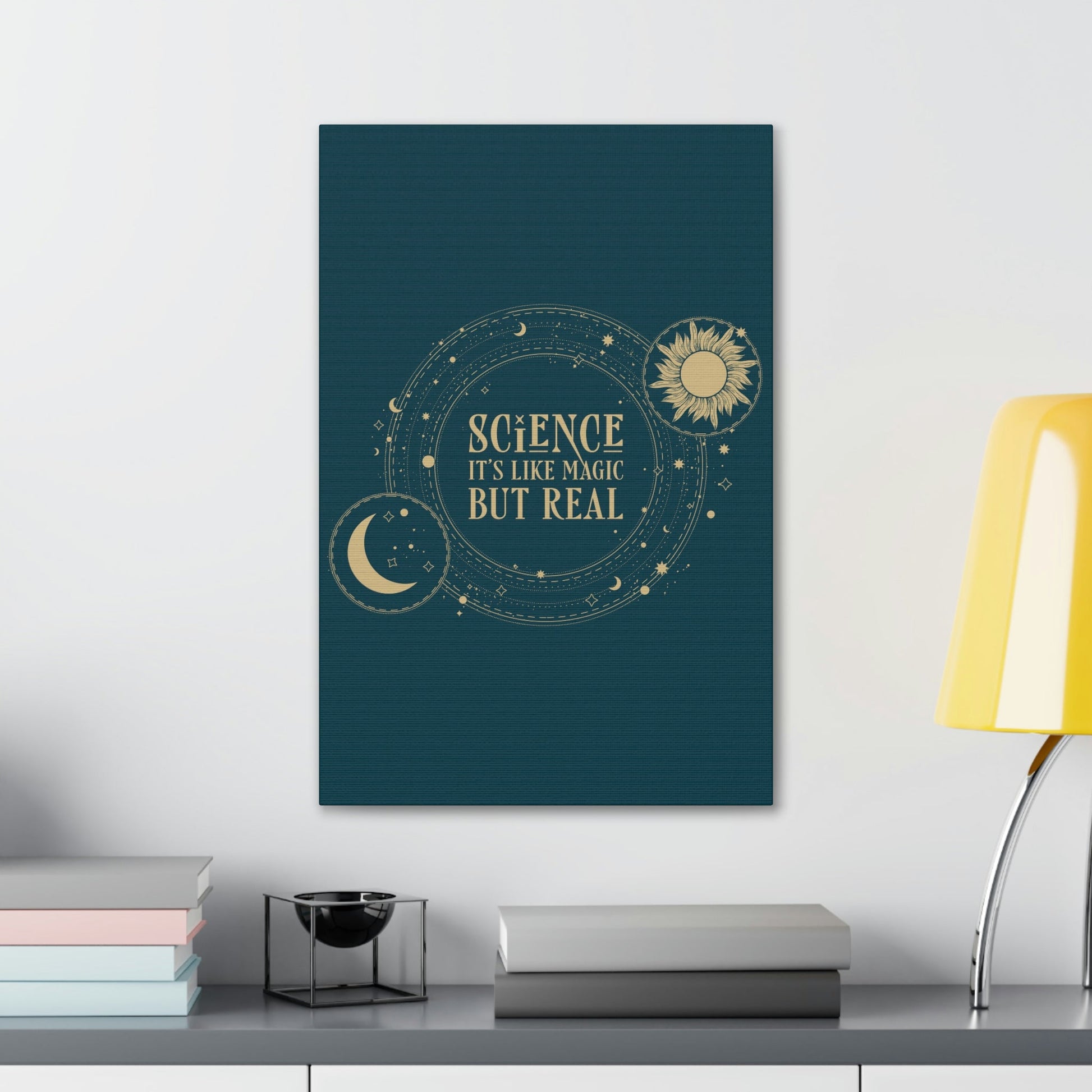 Science It's Like Magic But Real Quotes Humor Classic Art Canvas Gallery Wraps Ichaku [Perfect Gifts Selection]