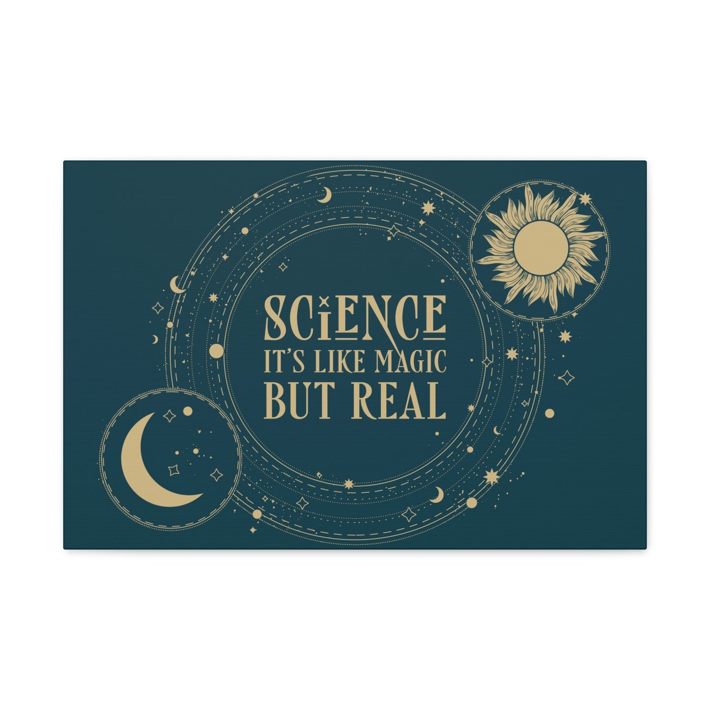 Science It's Like Magic But Real Quotes Humor Classic Art Canvas Gallery Wraps Ichaku [Perfect Gifts Selection]