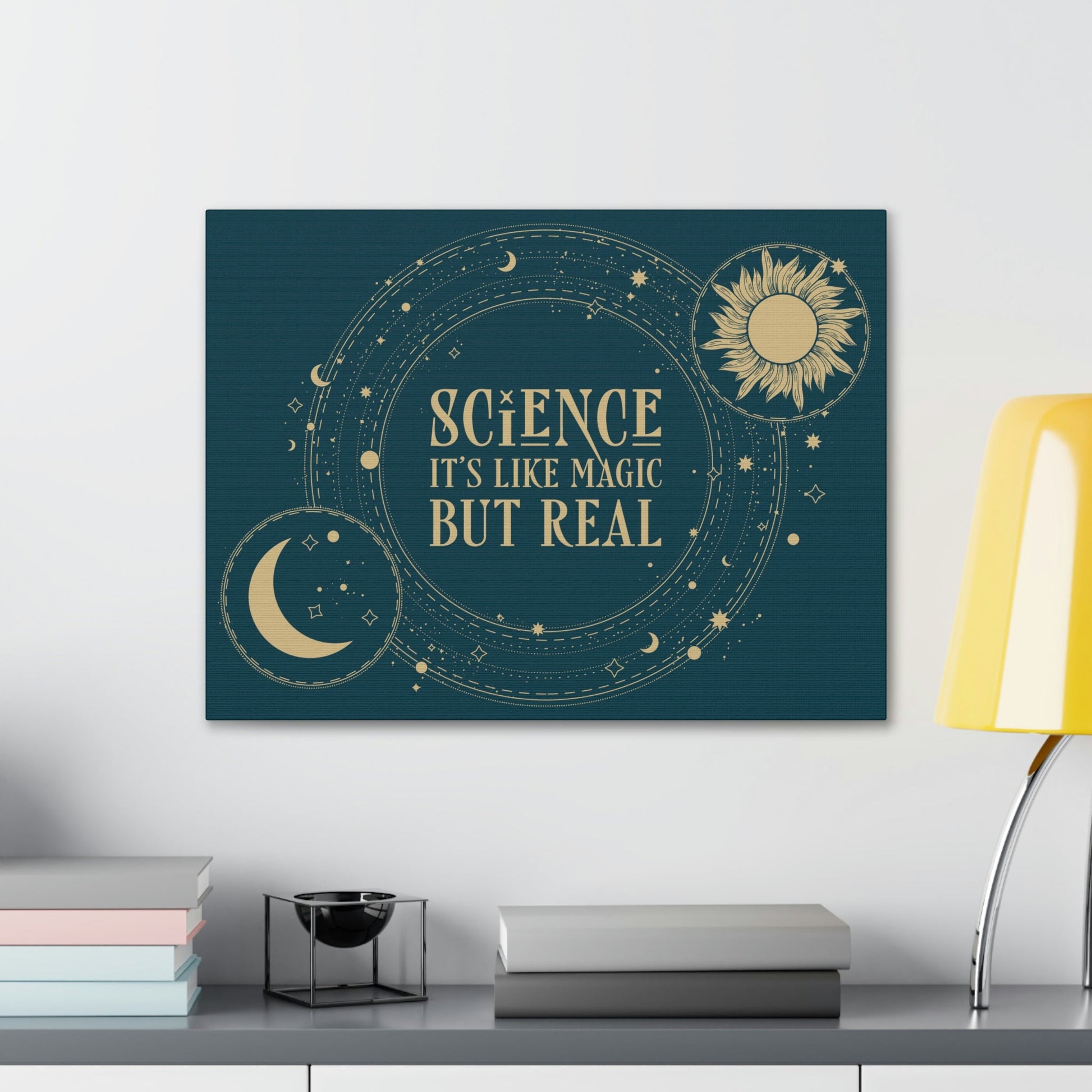 Science It's Like Magic But Real Quotes Humor Classic Art Canvas Gallery Wraps Ichaku [Perfect Gifts Selection]