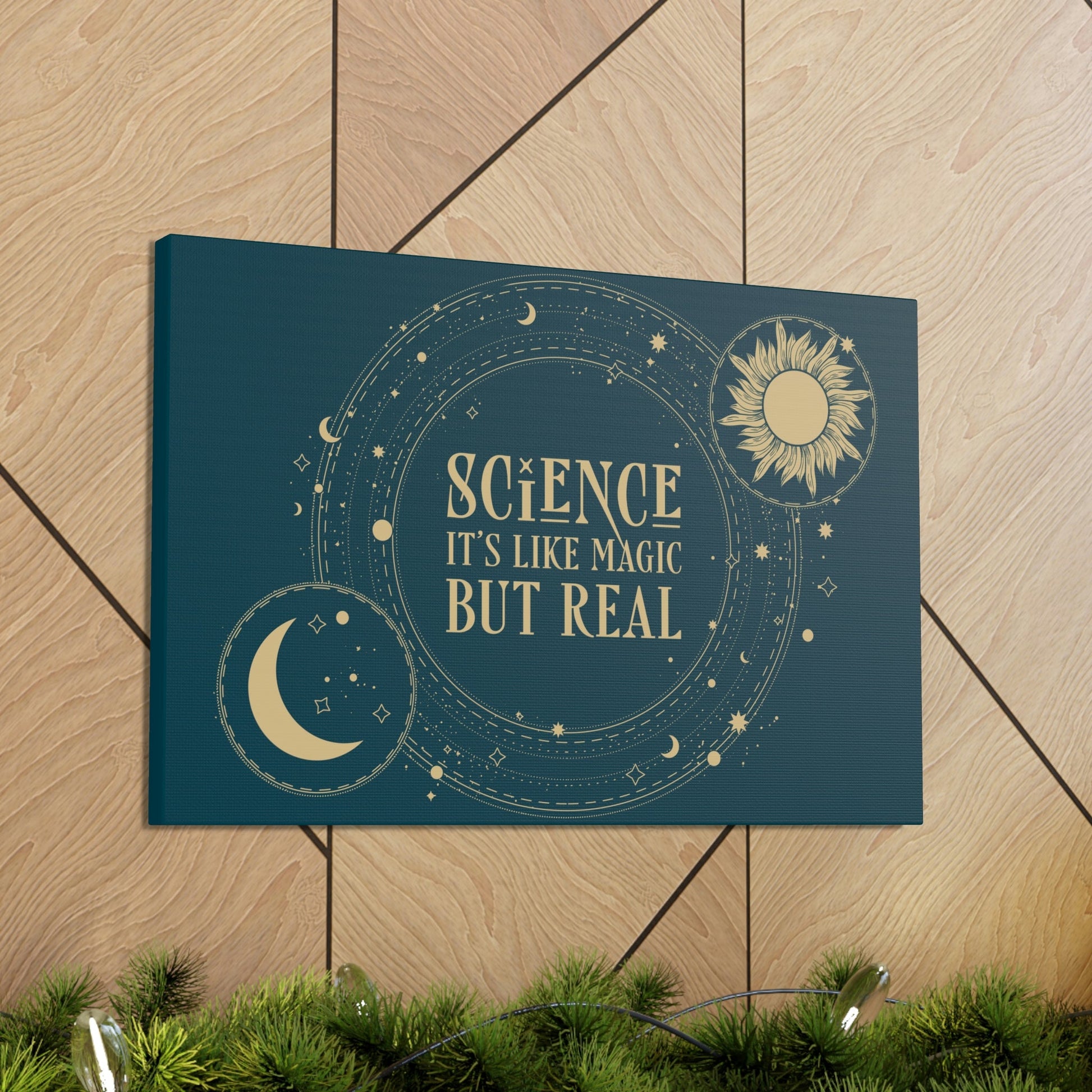 Science It's Like Magic But Real Quotes Humor Classic Art Canvas Gallery Wraps Ichaku [Perfect Gifts Selection]