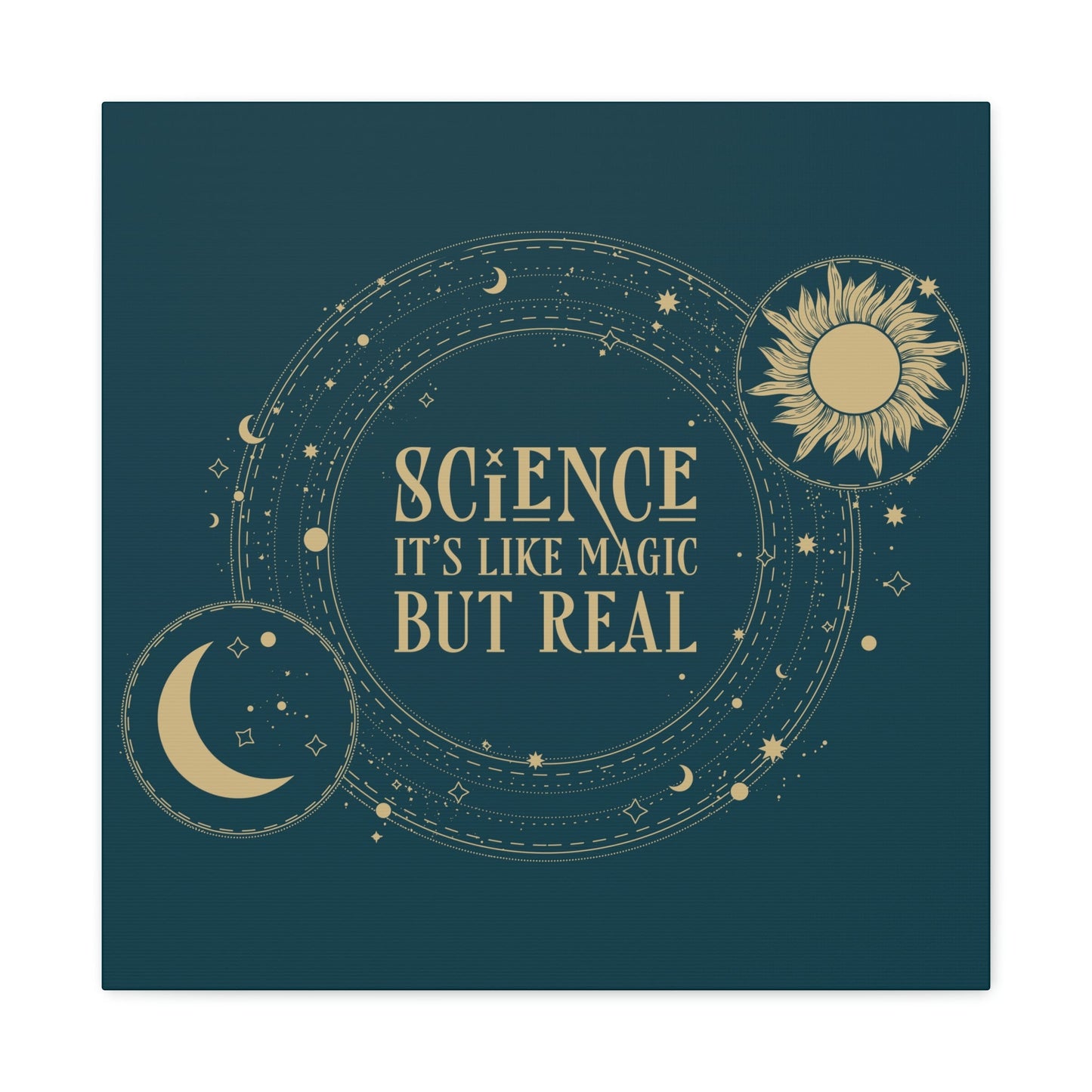 Science It's Like Magic But Real Quotes Humor Classic Art Canvas Gallery Wraps Ichaku [Perfect Gifts Selection]