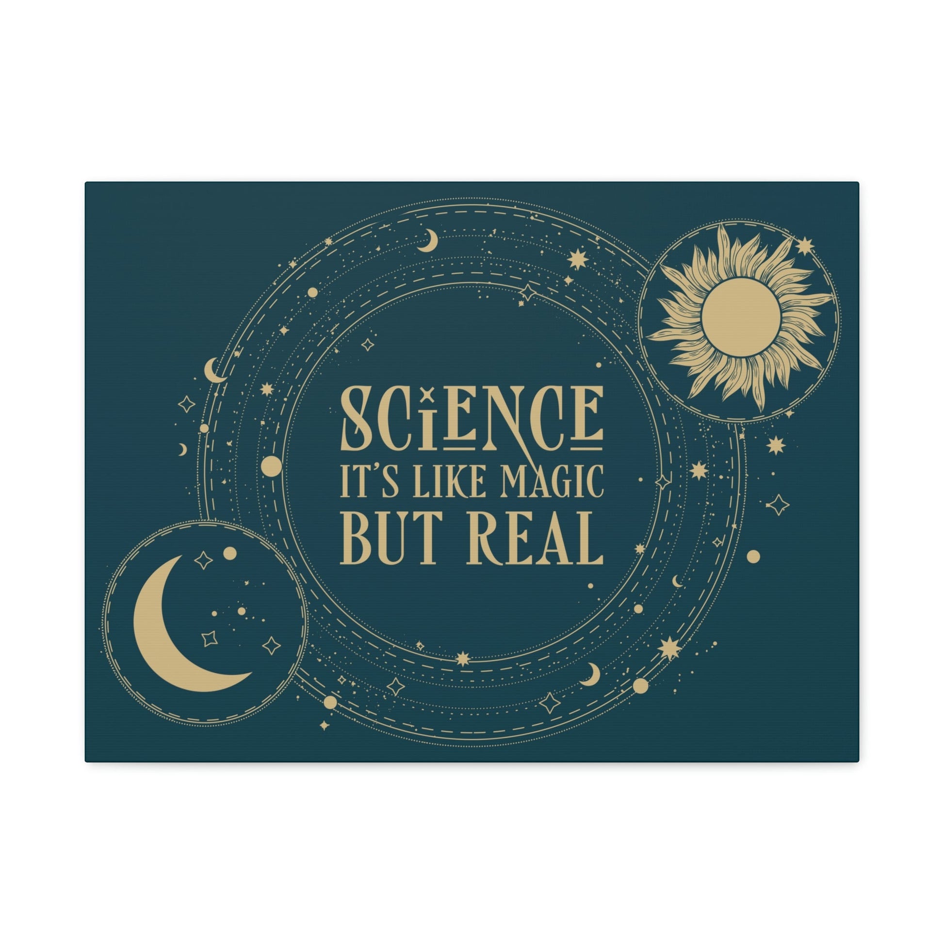 Science It's Like Magic But Real Quotes Humor Classic Art Canvas Gallery Wraps Ichaku [Perfect Gifts Selection]