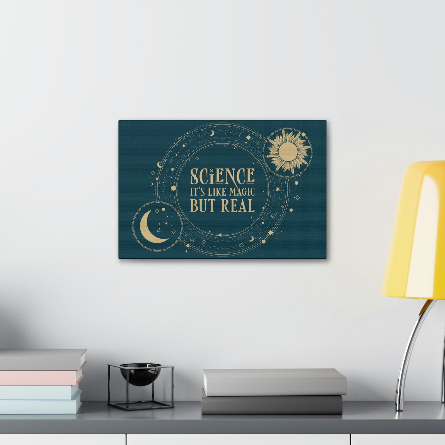 Science It's Like Magic But Real Quotes Humor Classic Art Canvas Gallery Wraps Ichaku [Perfect Gifts Selection]