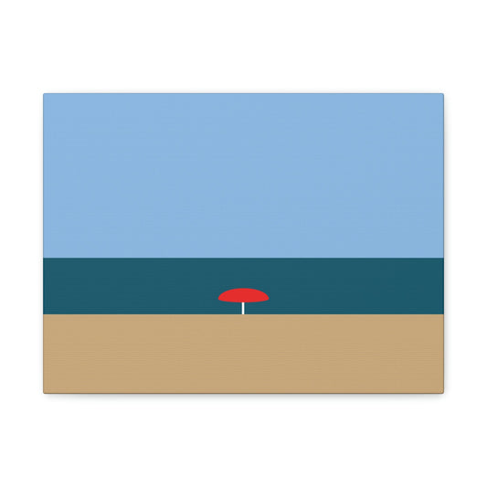 Sea View Beach Sand Landscape Minimalist Abstract Aesthetic Classic Art Canvas Gallery Wraps Ichaku [Perfect Gifts Selection]