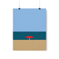 Sea View Beach Sand Landscape Minimalist Abstract Art Premium Matte Vertical Posters Ichaku [Perfect Gifts Selection]
