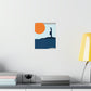 Sea View Lighthouse Minimal Art Graphic Design Premium Matte Vertical Posters Ichaku [Perfect Gifts Selection]