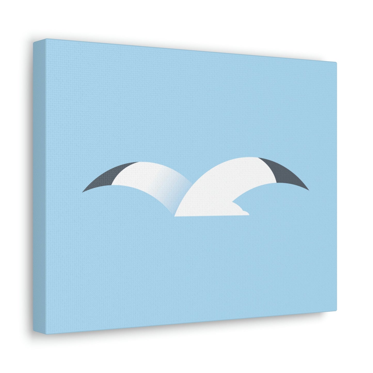 Seagull Flying Bird Minimal Abstract Art Aesthetic Classic Art Canvas Gallery Wraps Ichaku [Perfect Gifts Selection]