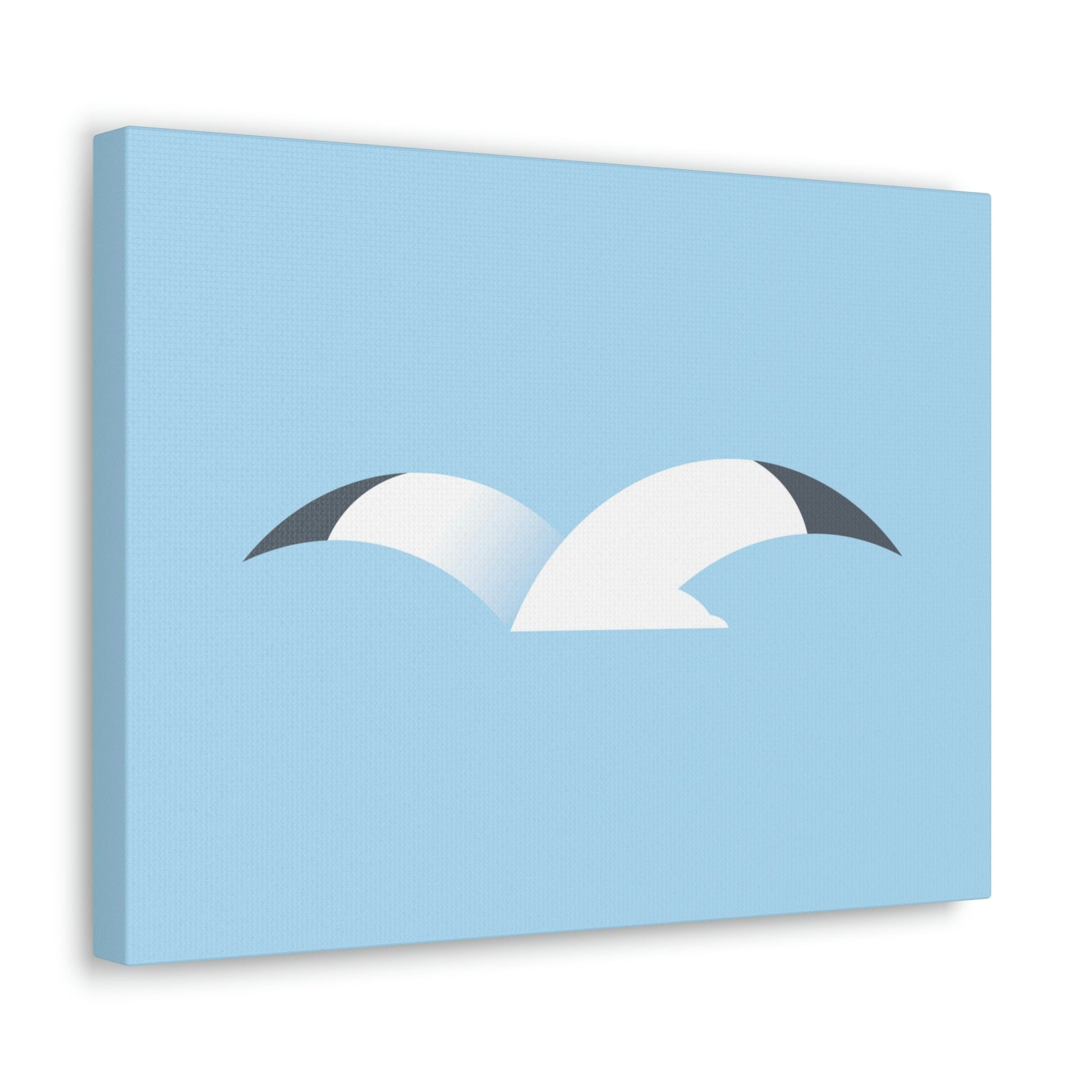 Seagull Flying Bird Minimal Abstract Art Aesthetic Classic Art Canvas Gallery Wraps Ichaku [Perfect Gifts Selection]