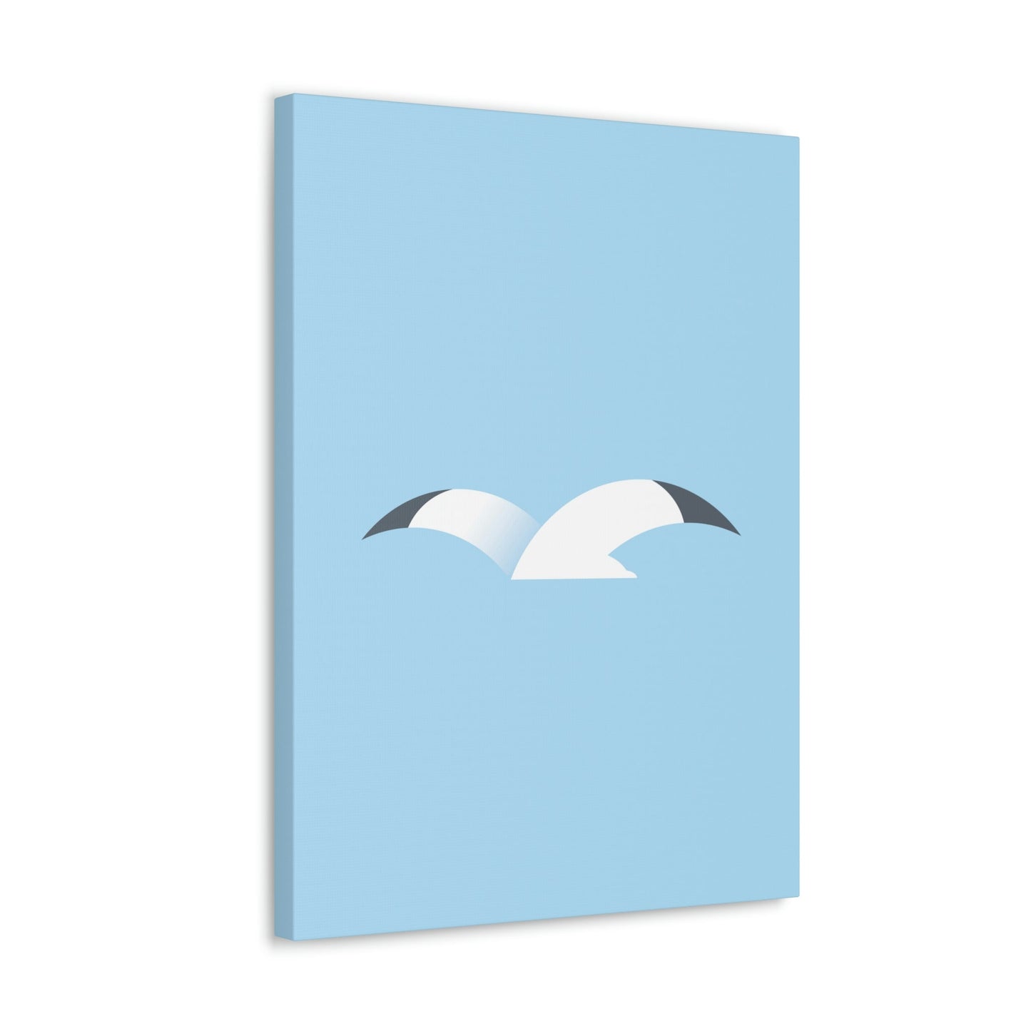 Seagull Flying Bird Minimal Abstract Art Aesthetic Classic Art Canvas Gallery Wraps Ichaku [Perfect Gifts Selection]