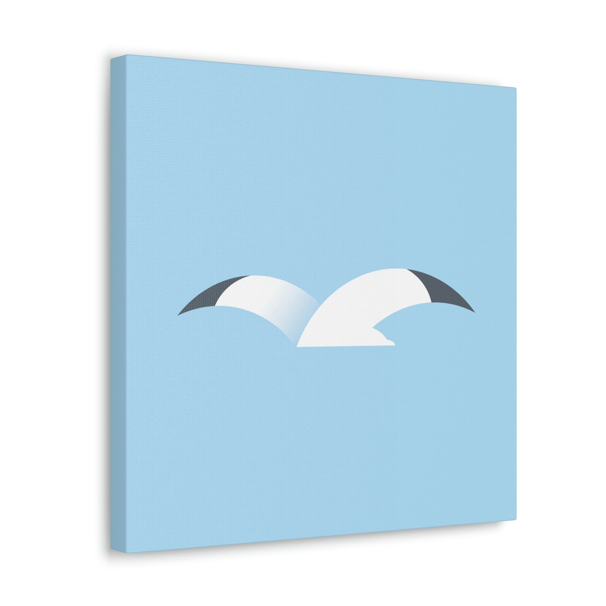 Seagull Flying Bird Minimal Abstract Art Aesthetic Classic Art Canvas Gallery Wraps Ichaku [Perfect Gifts Selection]