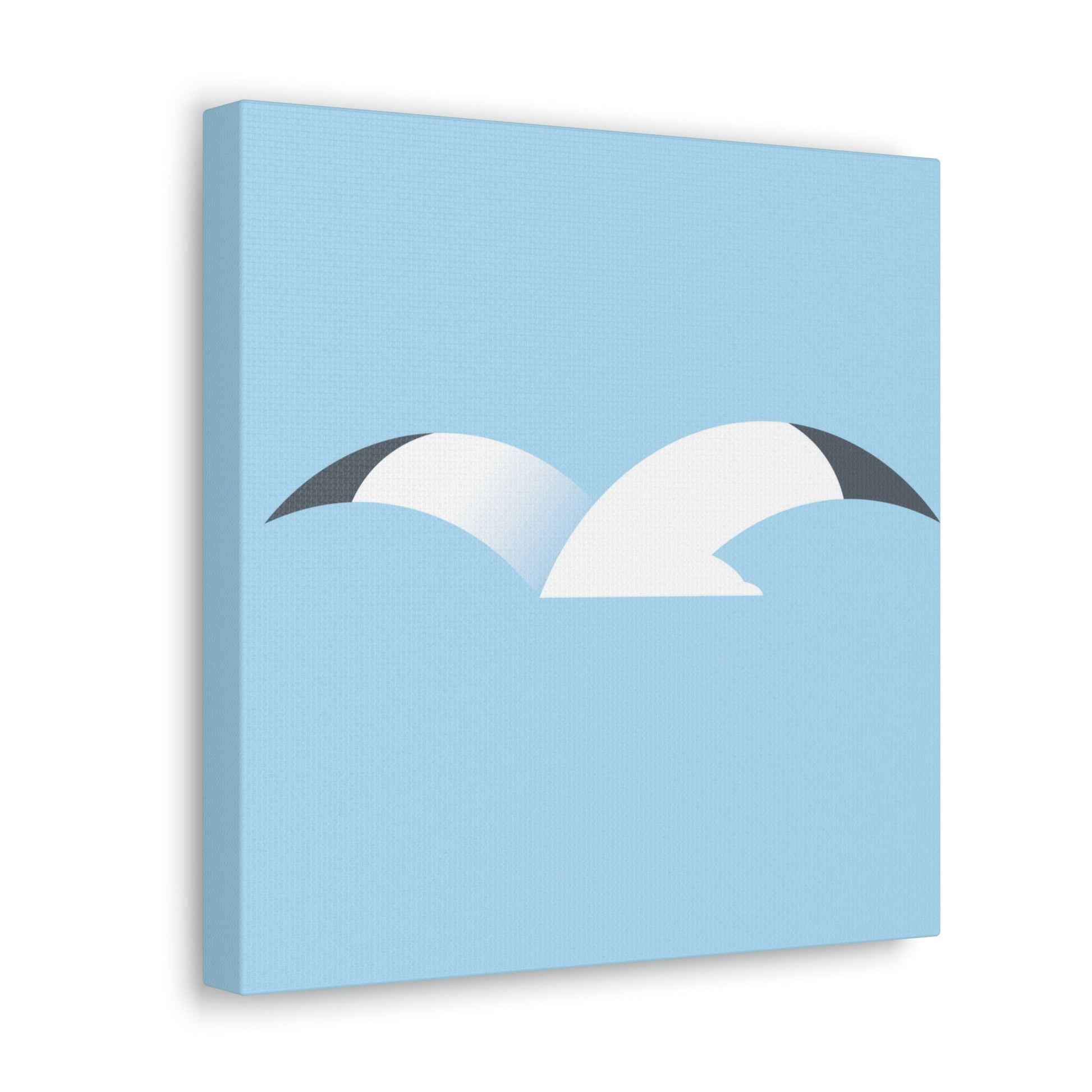 Seagull Flying Bird Minimal Abstract Art Aesthetic Classic Art Canvas Gallery Wraps Ichaku [Perfect Gifts Selection]