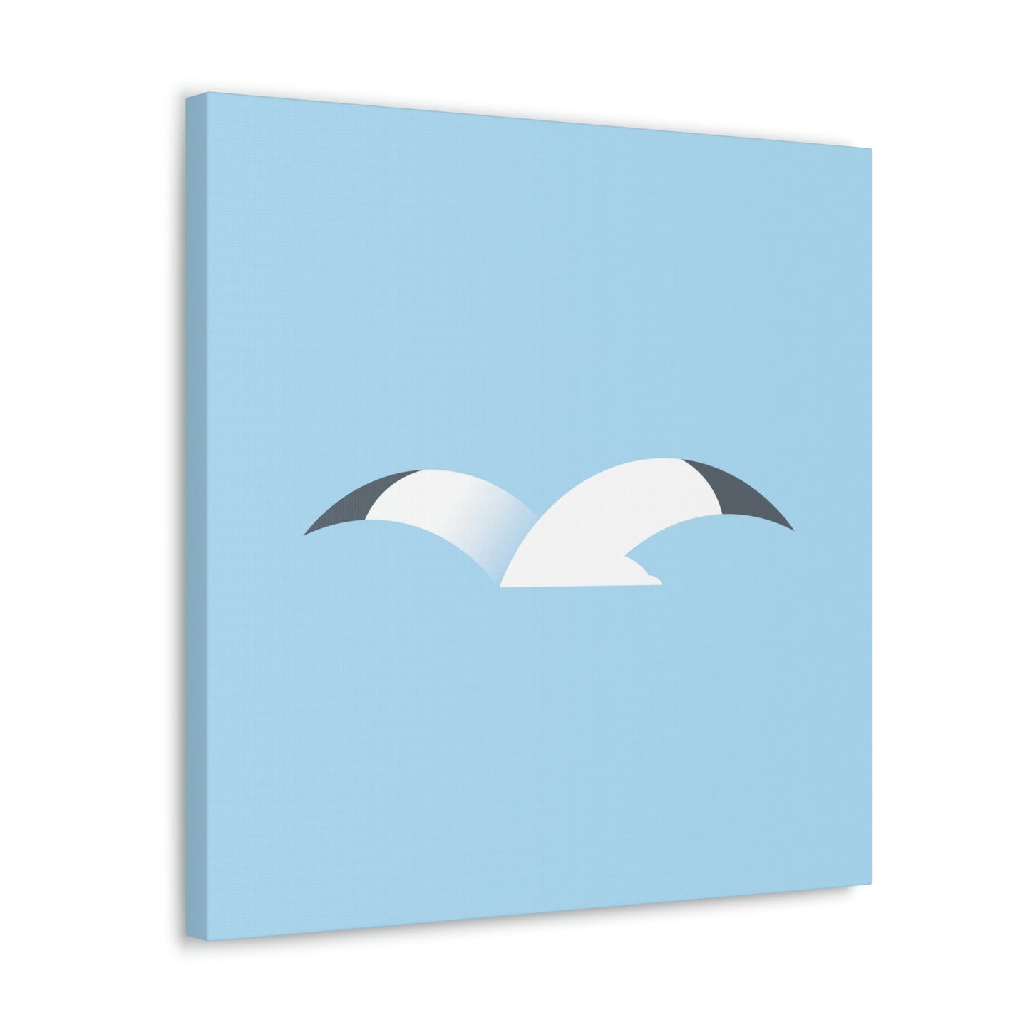 Seagull Flying Bird Minimal Abstract Art Aesthetic Classic Art Canvas Gallery Wraps Ichaku [Perfect Gifts Selection]