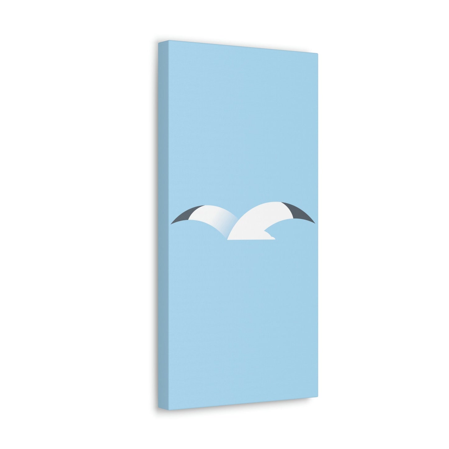 Seagull Flying Bird Minimal Abstract Art Aesthetic Classic Art Canvas Gallery Wraps Ichaku [Perfect Gifts Selection]